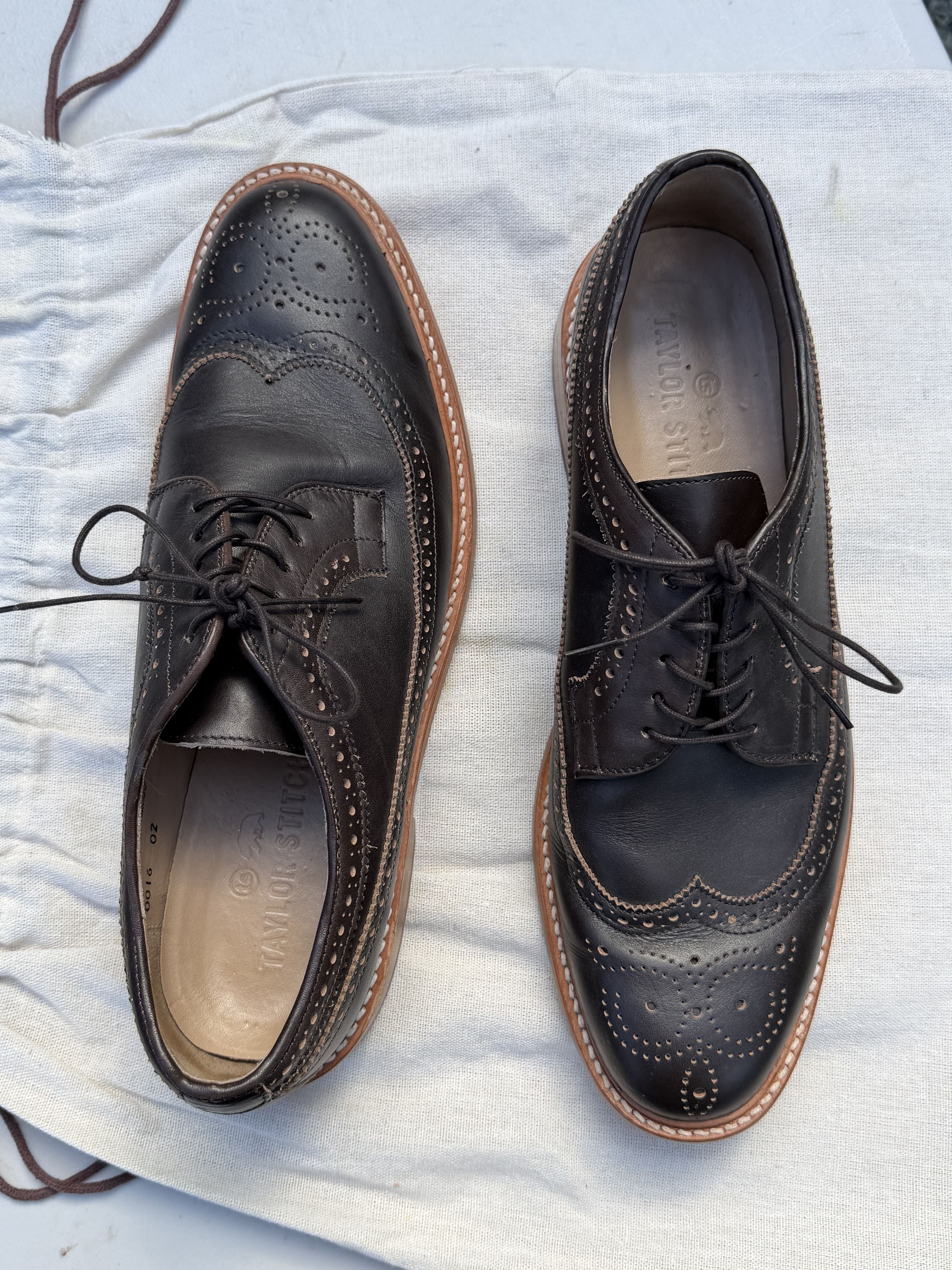 Taylor Stitch Taylor Stitch Brogue Espresso Brown Leather Dress Shoes 12.5 Size US 12.5 / EU 45-46 - 2 Thumbnail