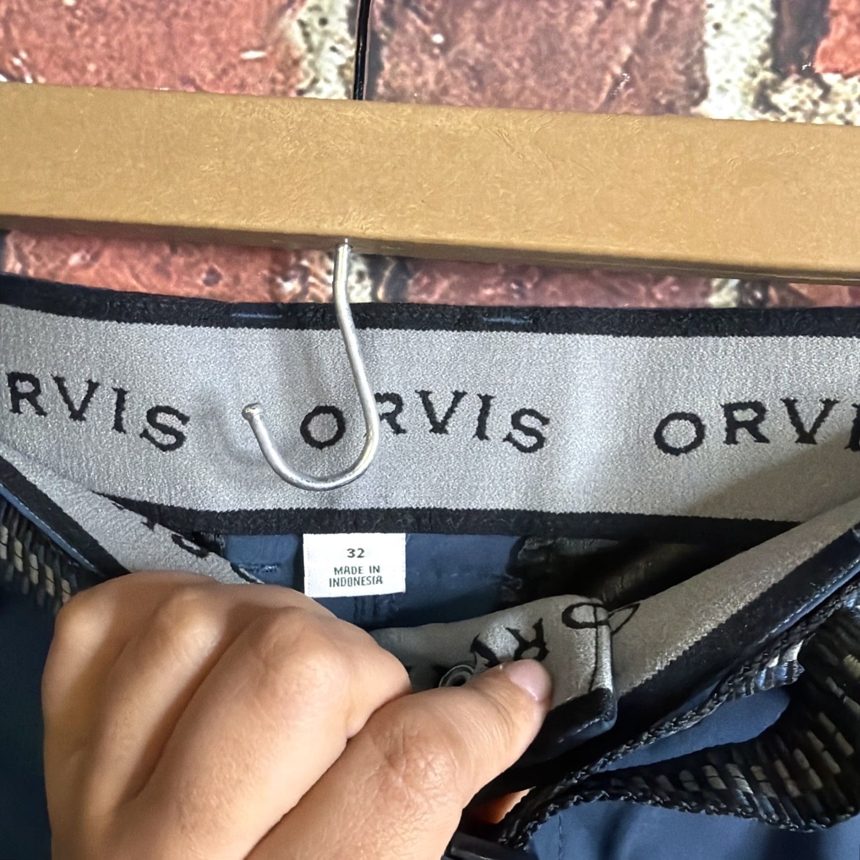 Orvis Orvis Shorts Mens 34 Blue Cargo Belted Quick Dry Pockets Lightweight Outdoor Inseam 9in Size US 34 / EU 50 - 2 Thumbnail