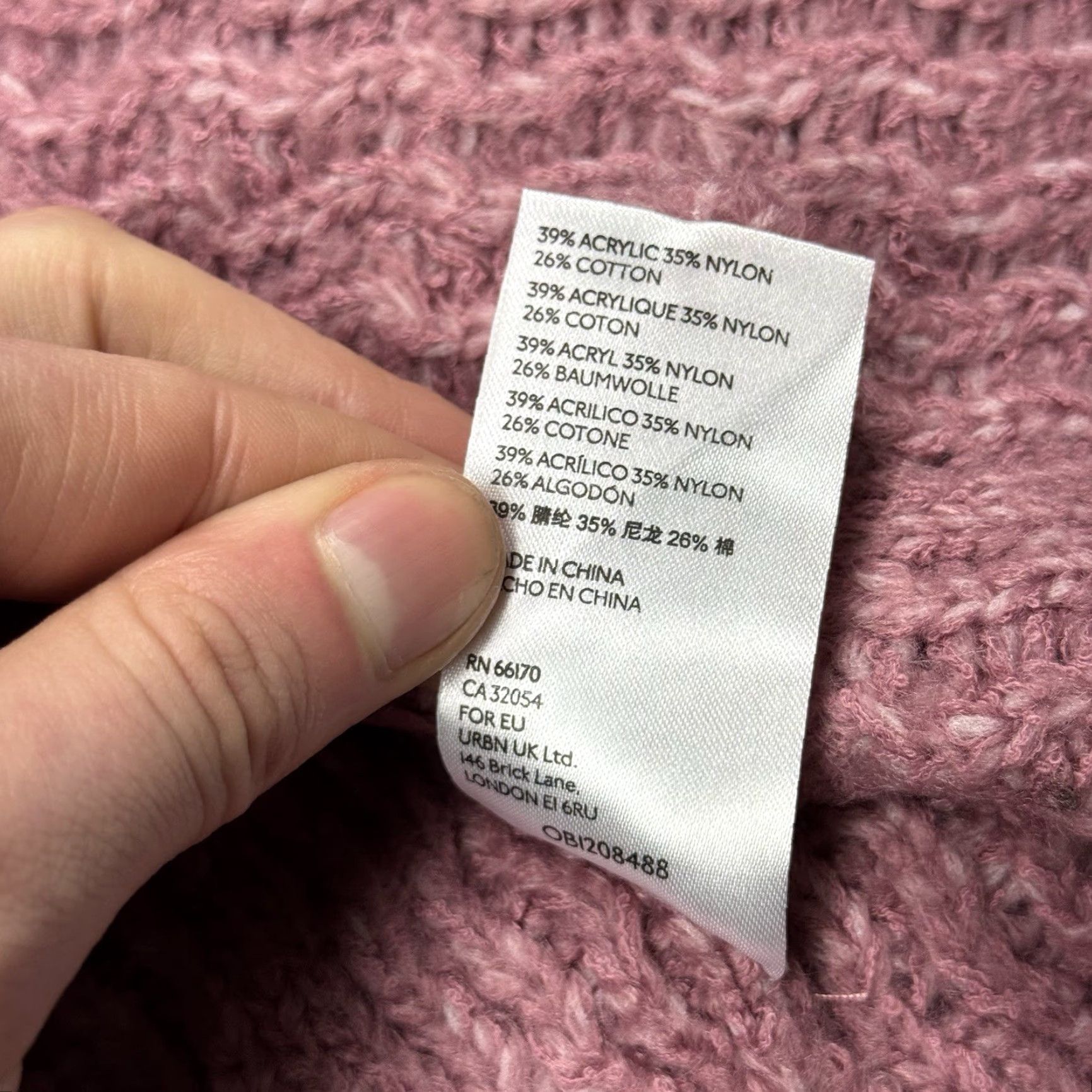 Anthropologie ANTHROPOLOGIE Oversized Chunky Knit Cardigan Shawl Collar Women’s Sweater Size S Pink Bohemian Size S / US 4 / IT 40 - 5 Thumbnail