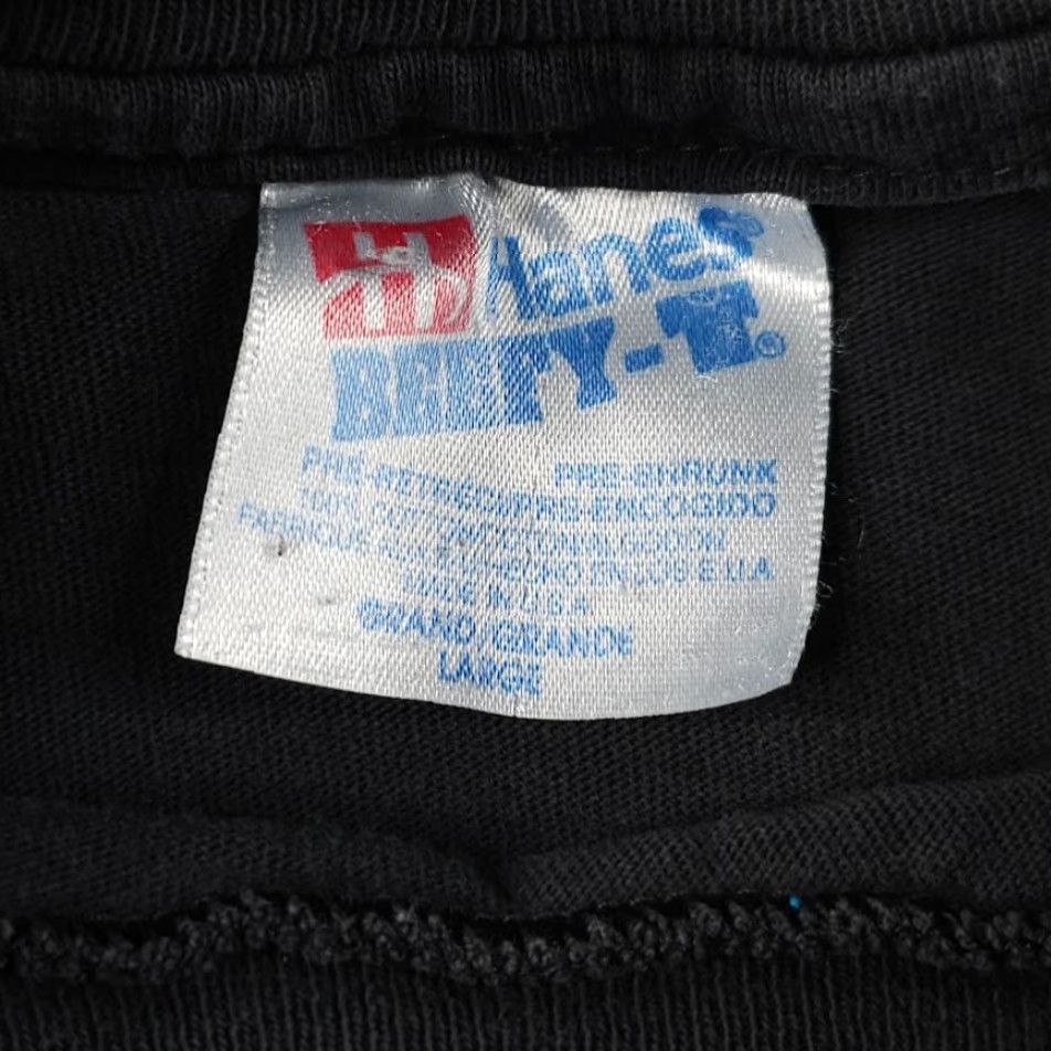 Hanes VINTAGE Hanes T-Shirt Mens Size M 90s Psalms 42 Bible Verse God Jesus Christ Bible Cotton Black Short Sleeve Crew Neck Size US M / EU 48-50 / 2 - 6 Thumbnail