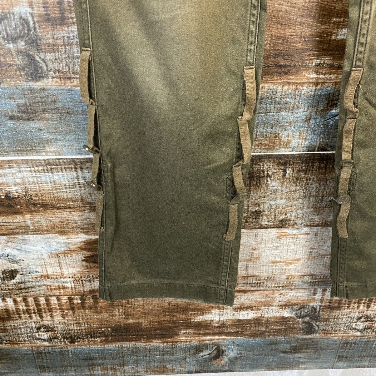 Japanese Brand DL Back Sound Green Cargo Multipocket Pants #C955 Size US 30 / EU 46 - 11 Thumbnail