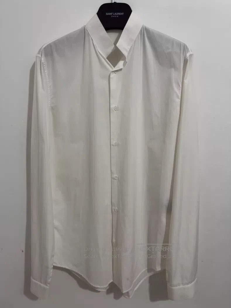Dior Dior White Cotton Basic Stand Collar Shirt i Size XS / US 0-2 / IT 36-38 - 1 Thumbnail