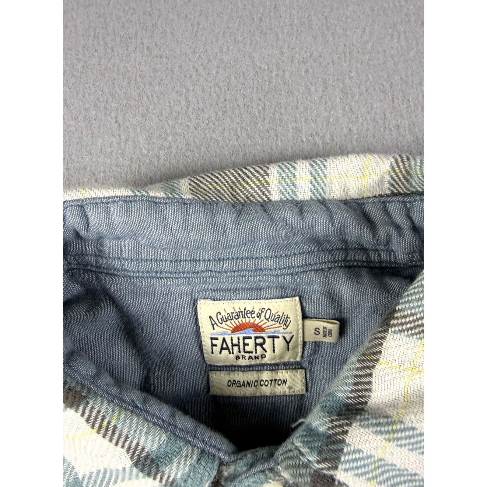 Faherty Faherty Shirt Men S Plaid Cotton Button-Up Embroidered Back Custom Multicolor Long Sleeve Button-Up Shirt Men S Size US S / EU 44-46 / 1 - 3 Thumbnail