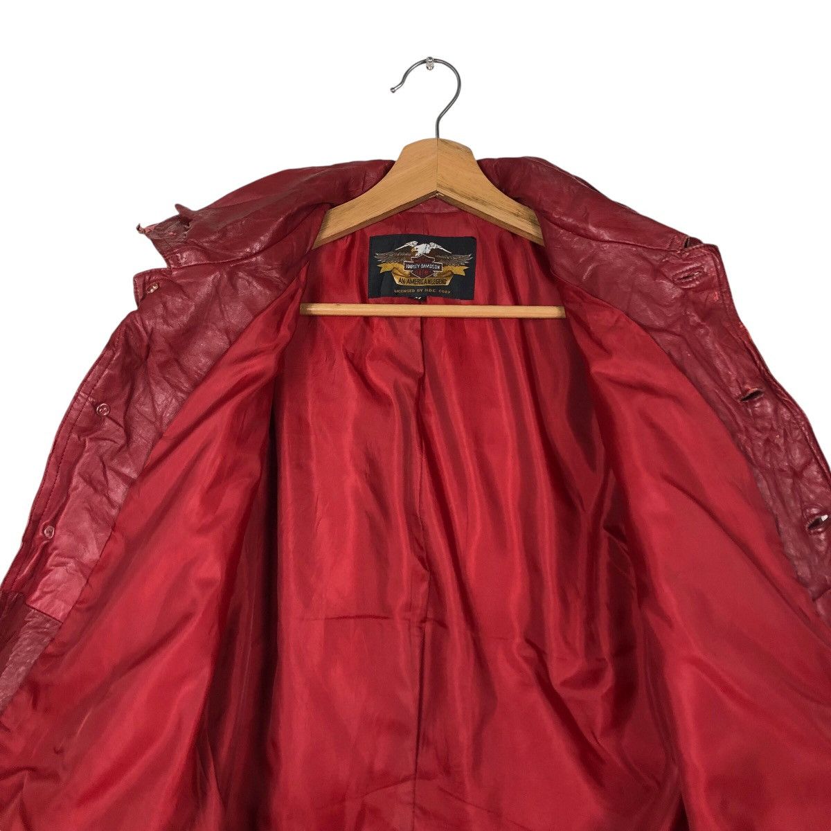 Harley Davidson Vintage Biker Jacket Genuine Leather Button Harley Davidson Size US S / EU 44-46 / 1 - 15 Thumbnail