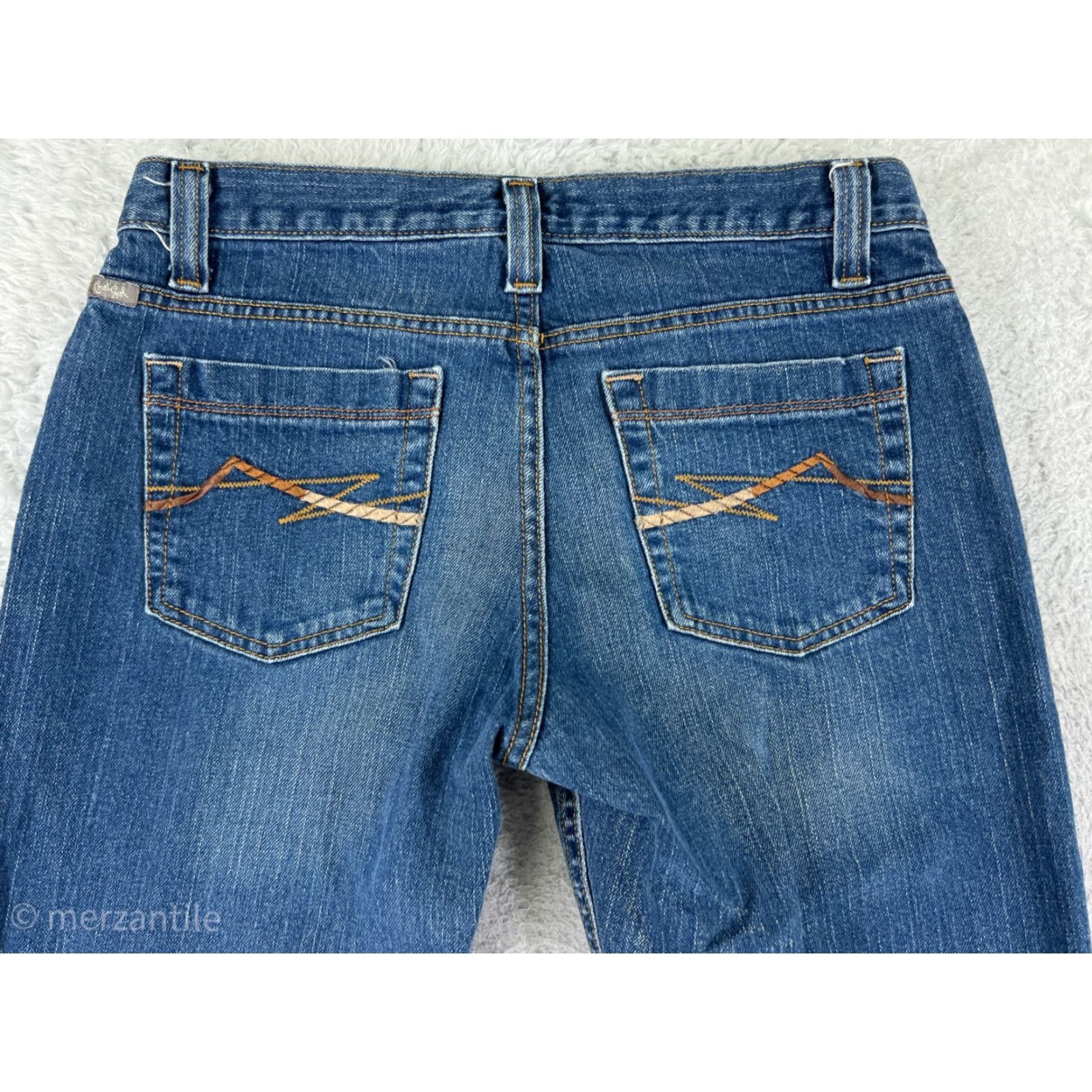 Vintage Cruel Girl Jeans Women's Blue Denim Bootcut 5 Pocket 32 Inseam cotton Size 27" / US 4 / IT 40 - 3 Thumbnail
