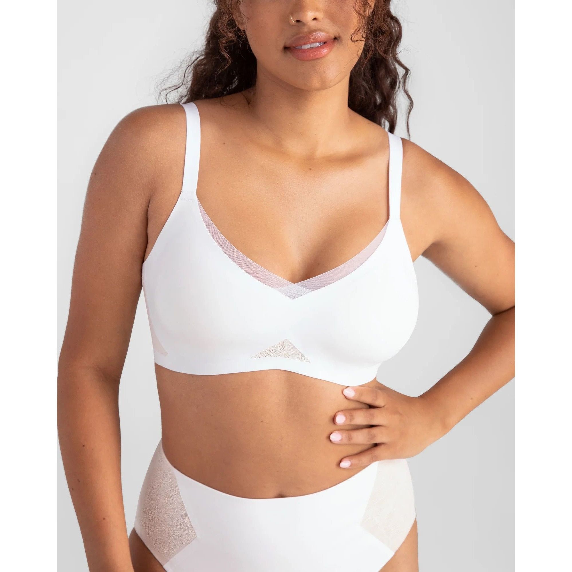 Other NEW Honeylove CrossOver Lace Bra 3X+ White Comfort Support W Size ONE SIZE - 2 Thumbnail
