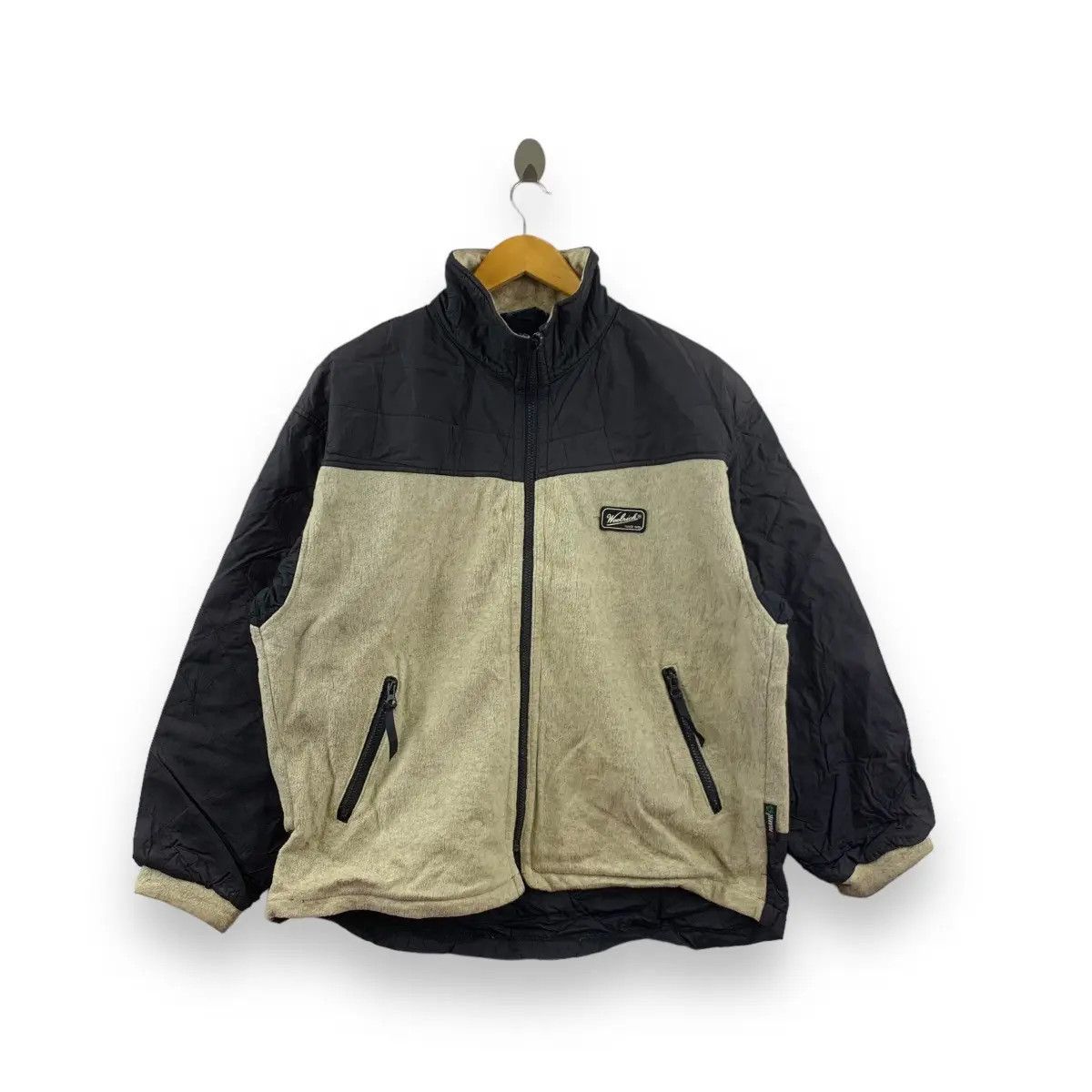 Vintage Vintage WOOLRICH Outdoor Fleece Windbreaker Jacket Size US M / EU 48-50 / 2 - 1 Thumbnail