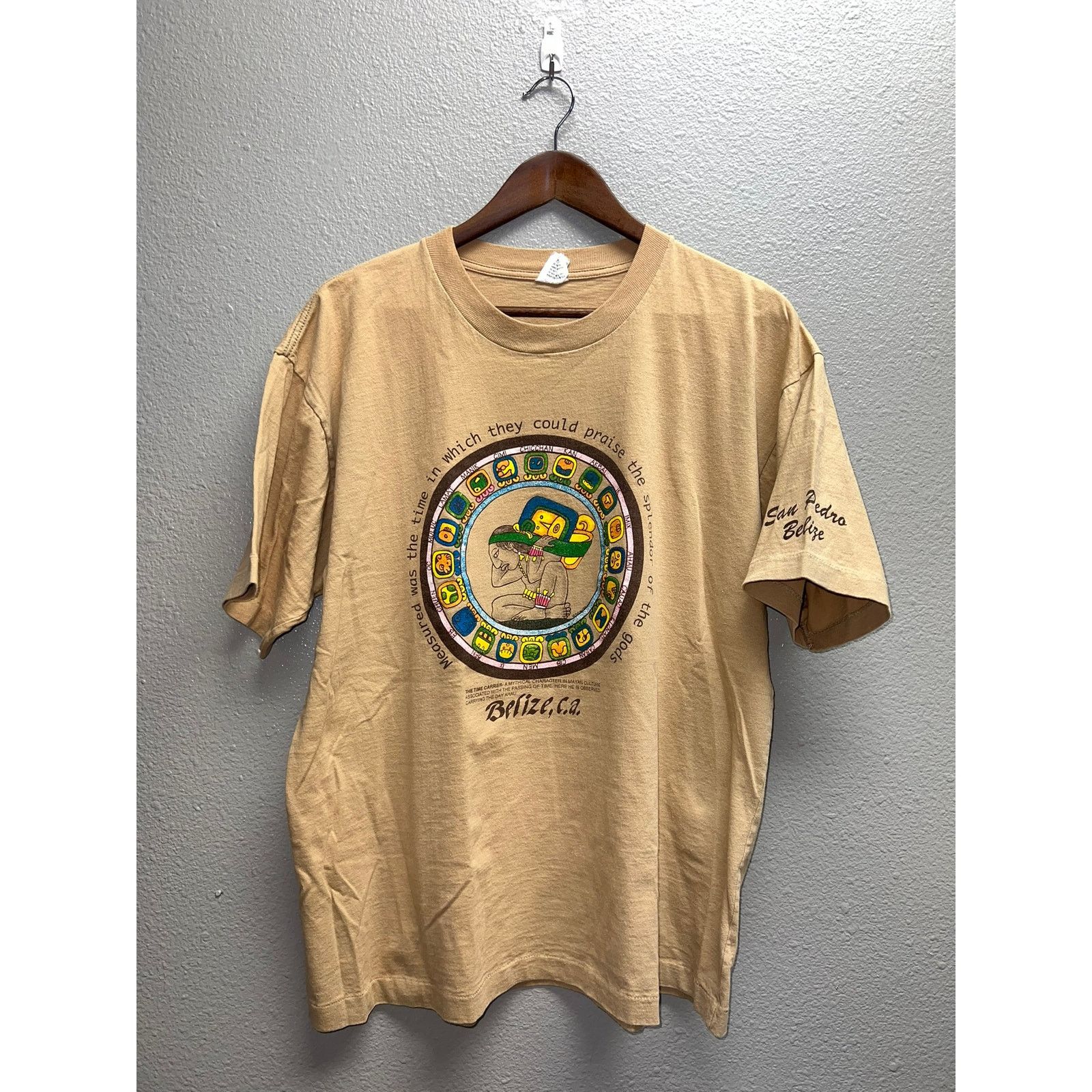 Vintage Vintage Mayan Shirt The Time Carrier Maya Culture Tee 90s XL Size US XL / EU 56 / 4 - 1 Thumbnail