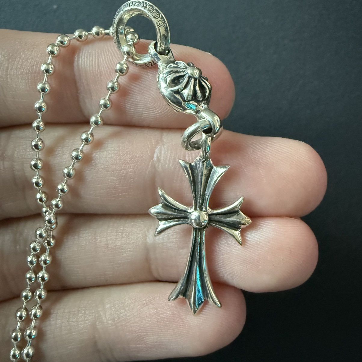 Chrome Hearts Chrome Hearts Ball Chain Cross Necklace Size ONE SIZE - 5 Thumbnail