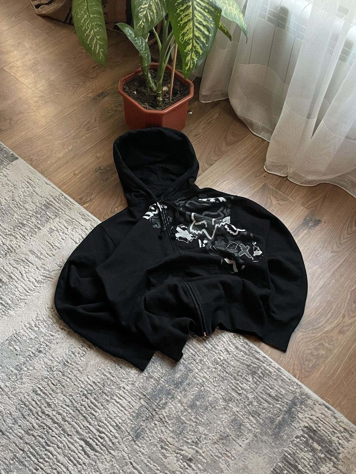 Fox Racing × Vintage Fox vintage racing big logo Y2K zip hoodie Size US L / EU 52-54 / 3 - 1 Thumbnail