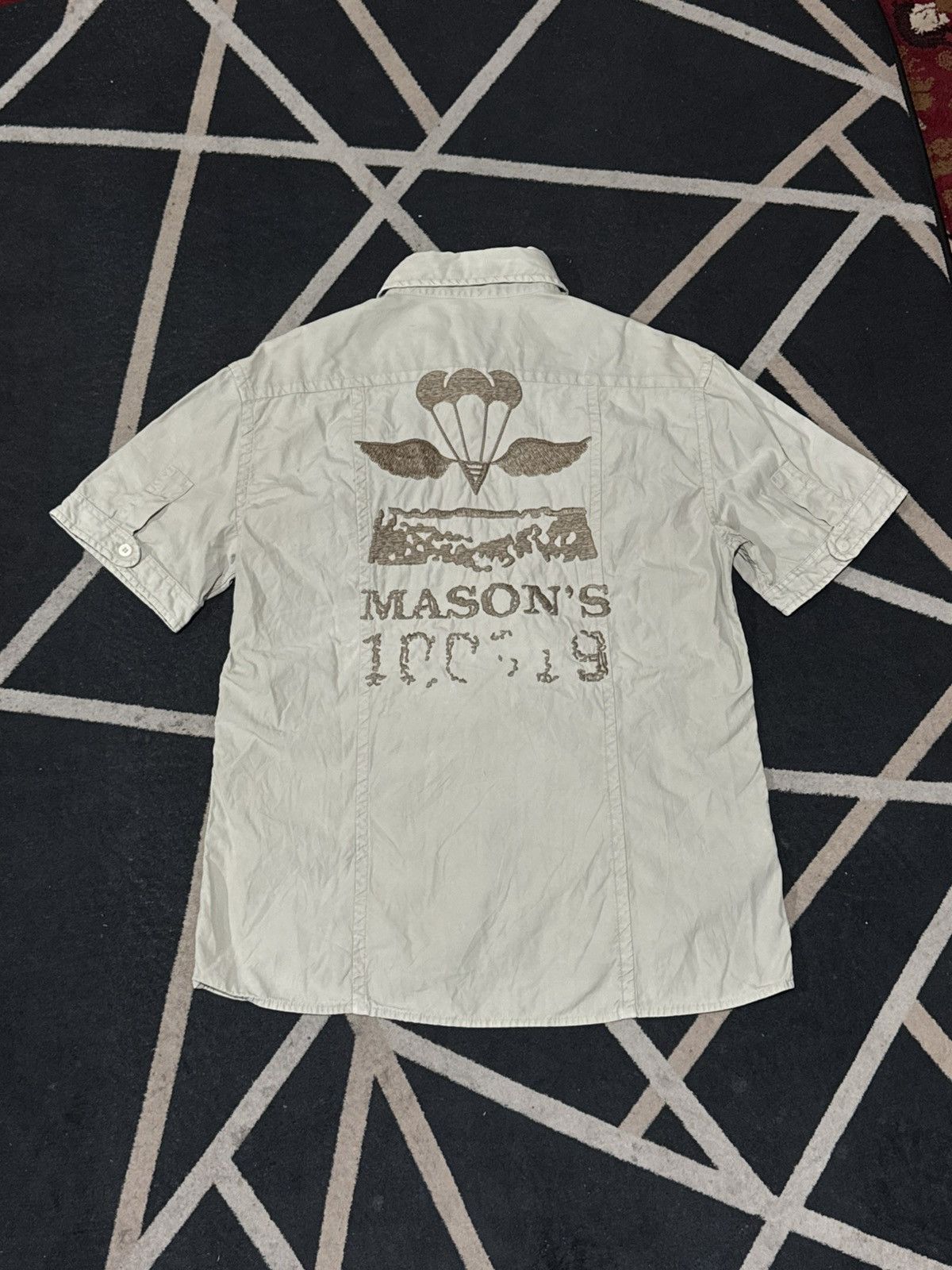 Mason's Mason's Air Crew Workshirt Embroidered Military Size US M / EU 48-50 / 2 - 1 Thumbnail