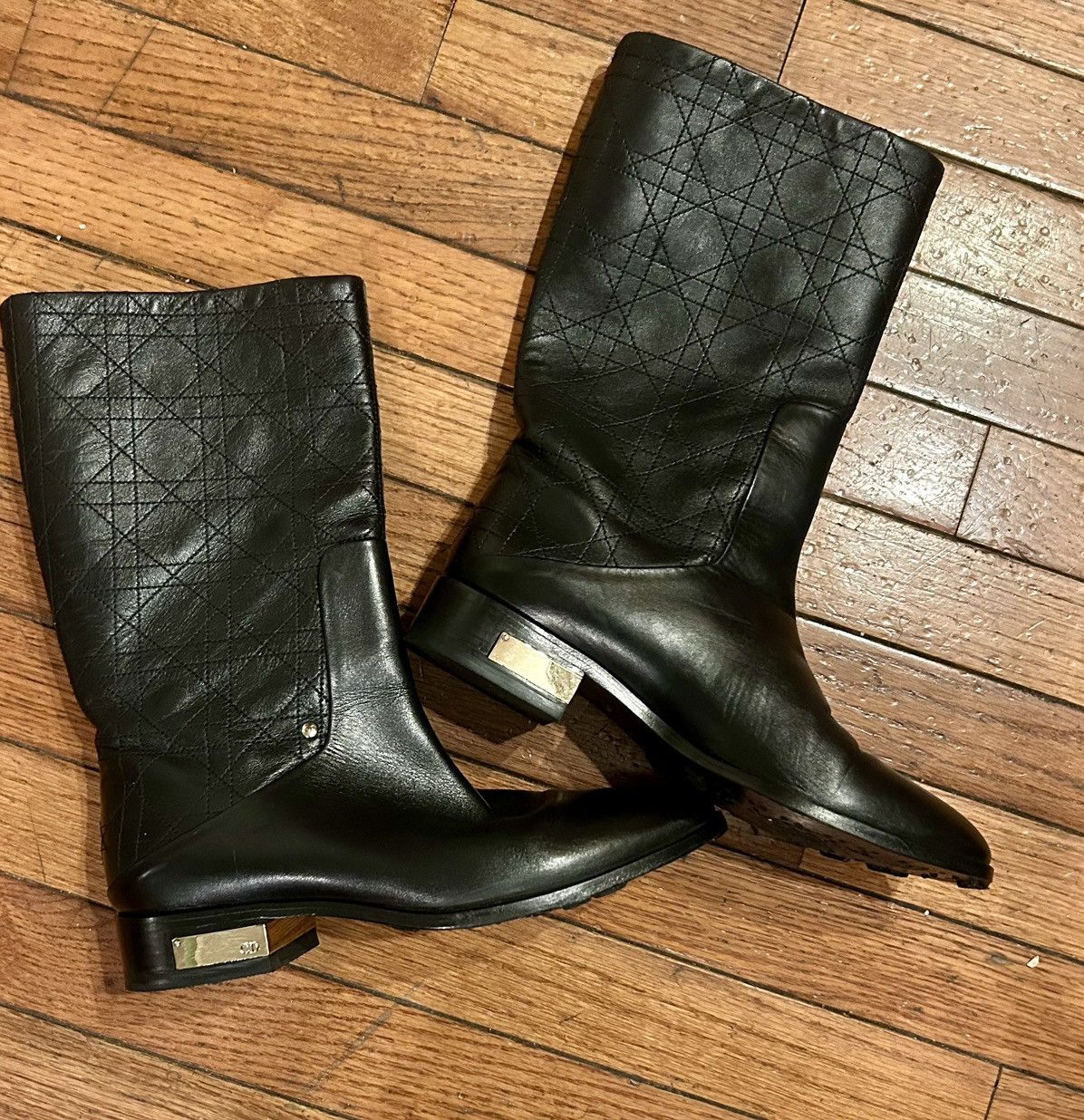 Christian Dior Monsieur Dior boots black quilted design Size US 8.5 / IT 38.5 - 9 Thumbnail