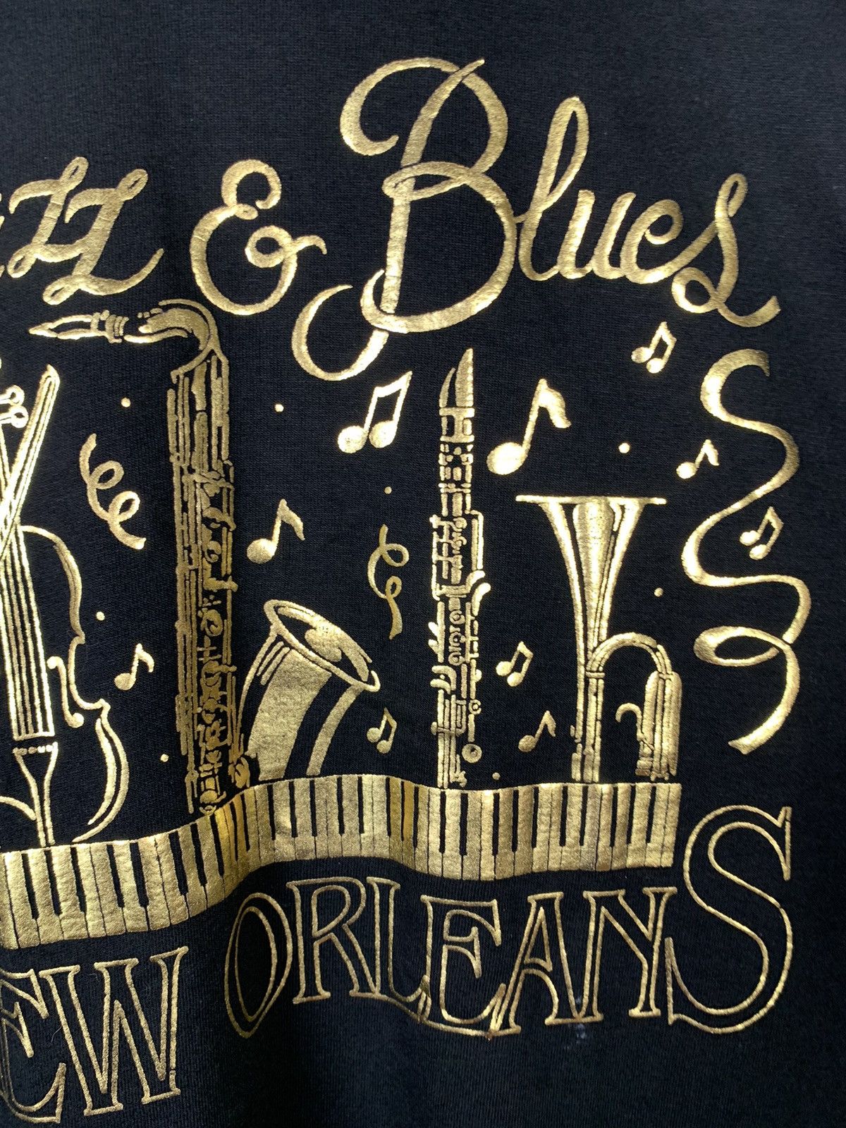Band Tees Vintage Jazz & Blues New Orleans Single Stitch T-shirt Size US M / EU 48-50 / 2 - 12 Thumbnail