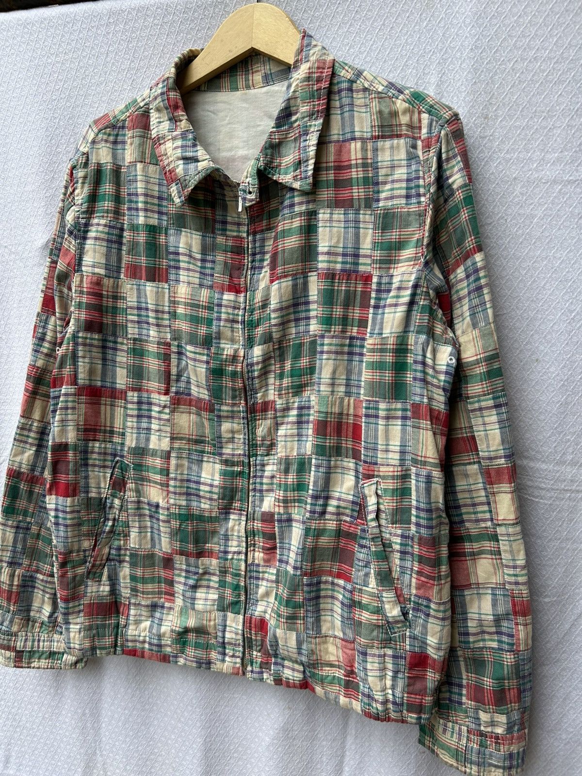 20471120 × Japanese Brand × United Arrows Japanese patchwork zip jacket style Ifsixwasnine LGB Size US L / EU 52-54 / 3 - 5 Thumbnail