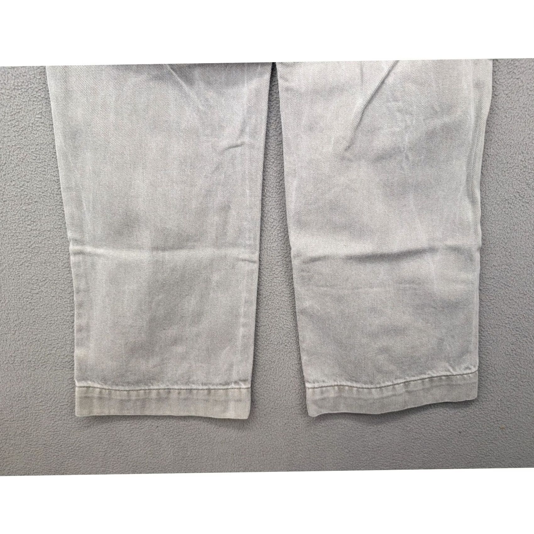 Vintage American Eagle Womens Gray Denim Wide-Leg Cropped Button Fly Jeans Size 0 Size 25" / US 0 / IT 36 - 8 Thumbnail
