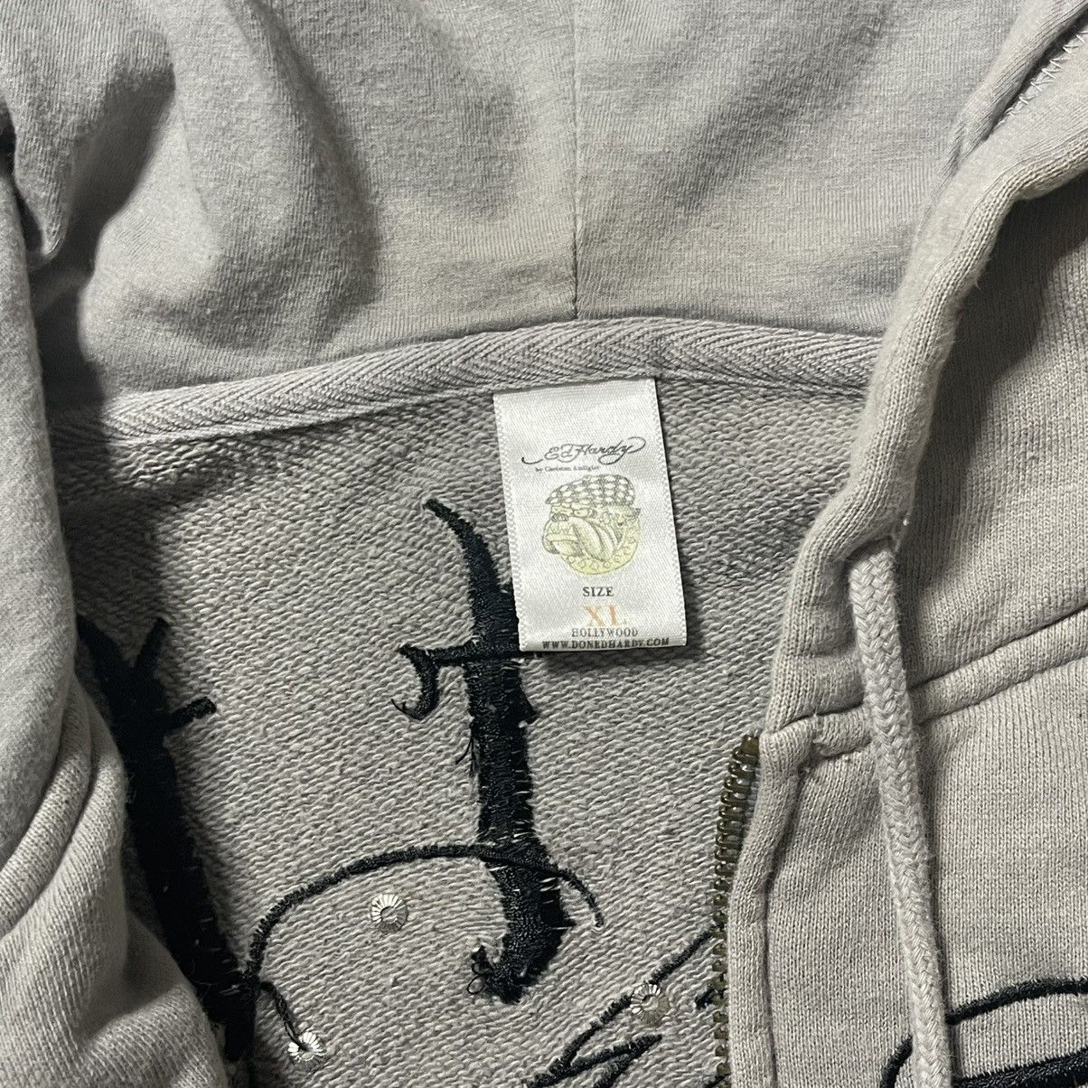 Ed Hardy Ed Hardy Y2K Tattoo Zip up Hoodie Size US XL / EU 56 / 4 - 3 Thumbnail