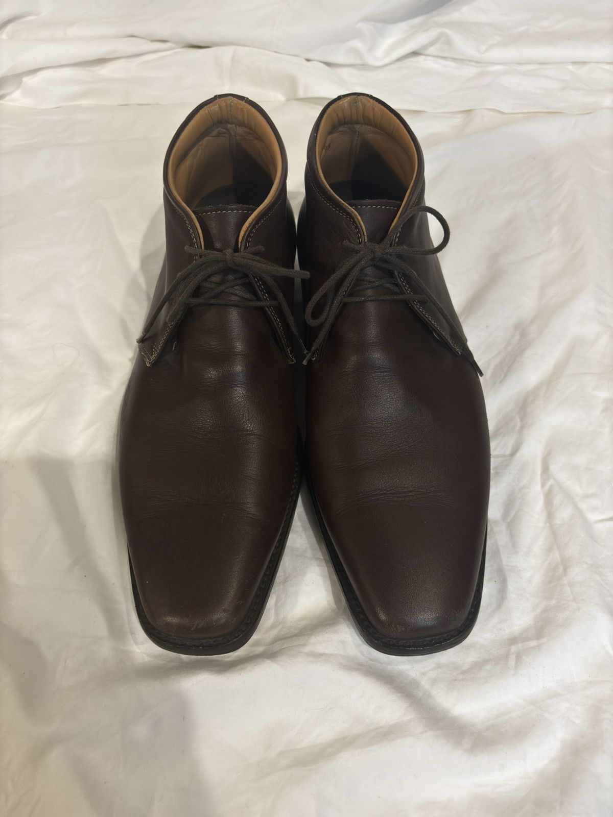 Rockport Brown leather Chukka Boots.mf044 Size US 9.5 / EU 42-43 - 7 Thumbnail