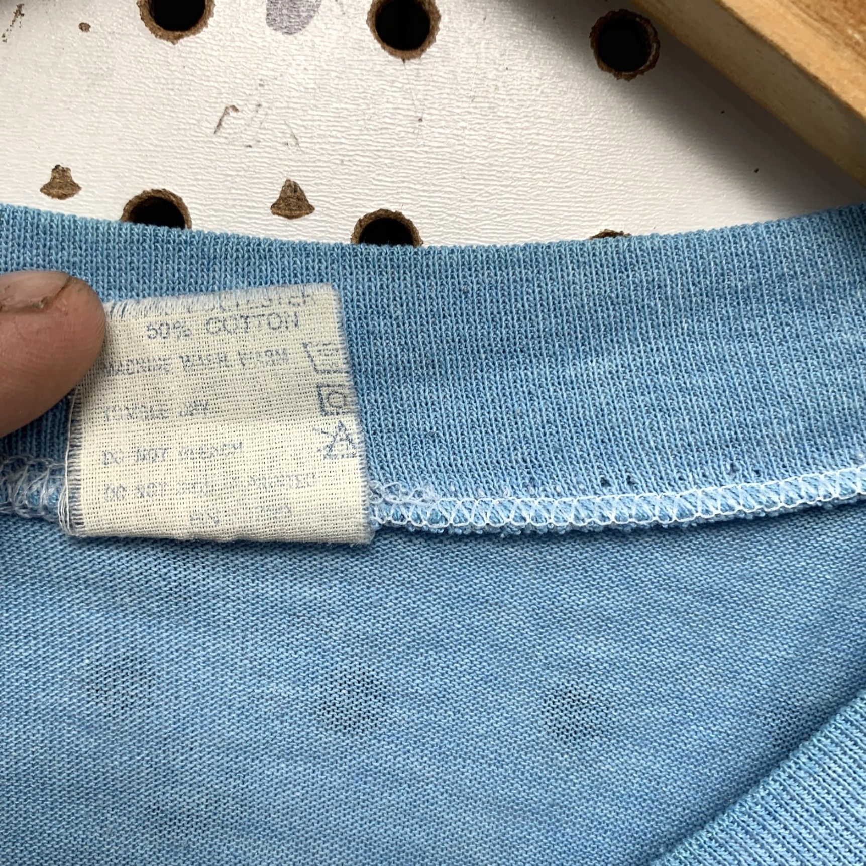 Lumberjack VINTAGE HEFT Shirt Mens XL Blue 80s Paul Bunyan Lumberjack USA Crew Neck Short Sleeve Size US XL / EU 56 / 4 - 4 Thumbnail