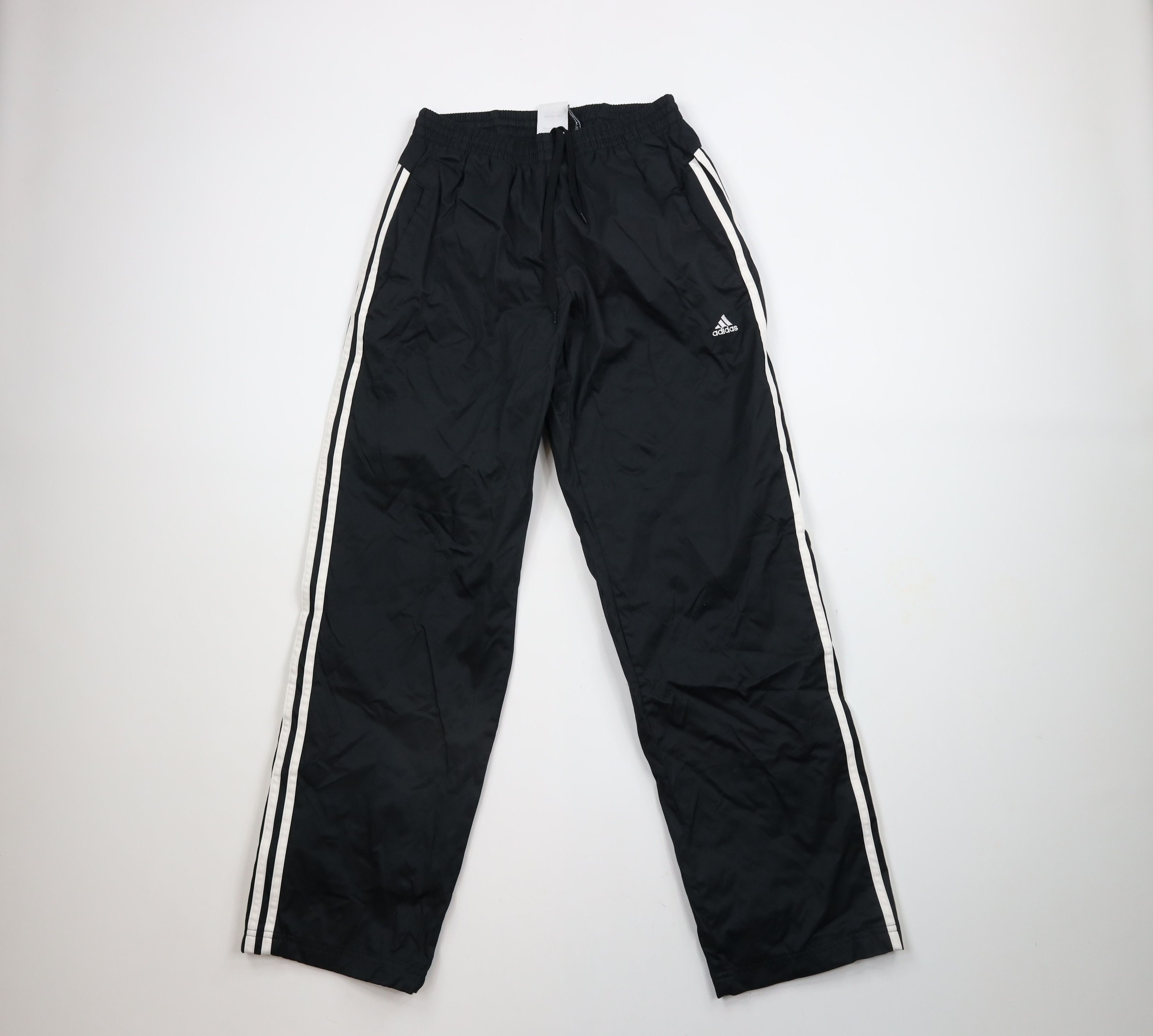 Adidas × Vintage Vintage Adidas Striped Lined Wide Leg Windbreaker Pants Size US 34 / EU 50 - 1 Thumbnail