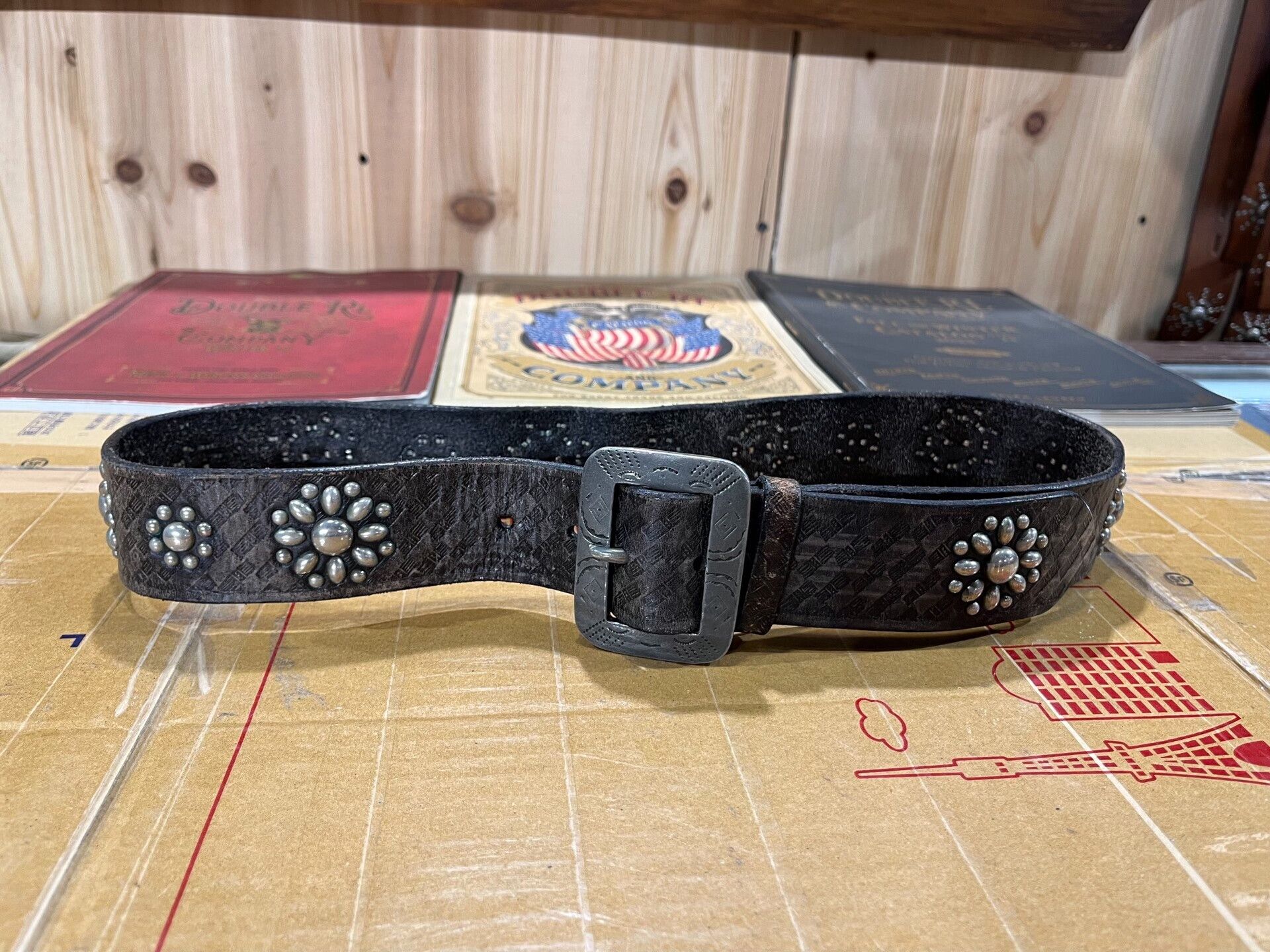 RRL Ralph Lauren rrl studded leather belt by ralph lauren Size ONE SIZE - 1 Thumbnail