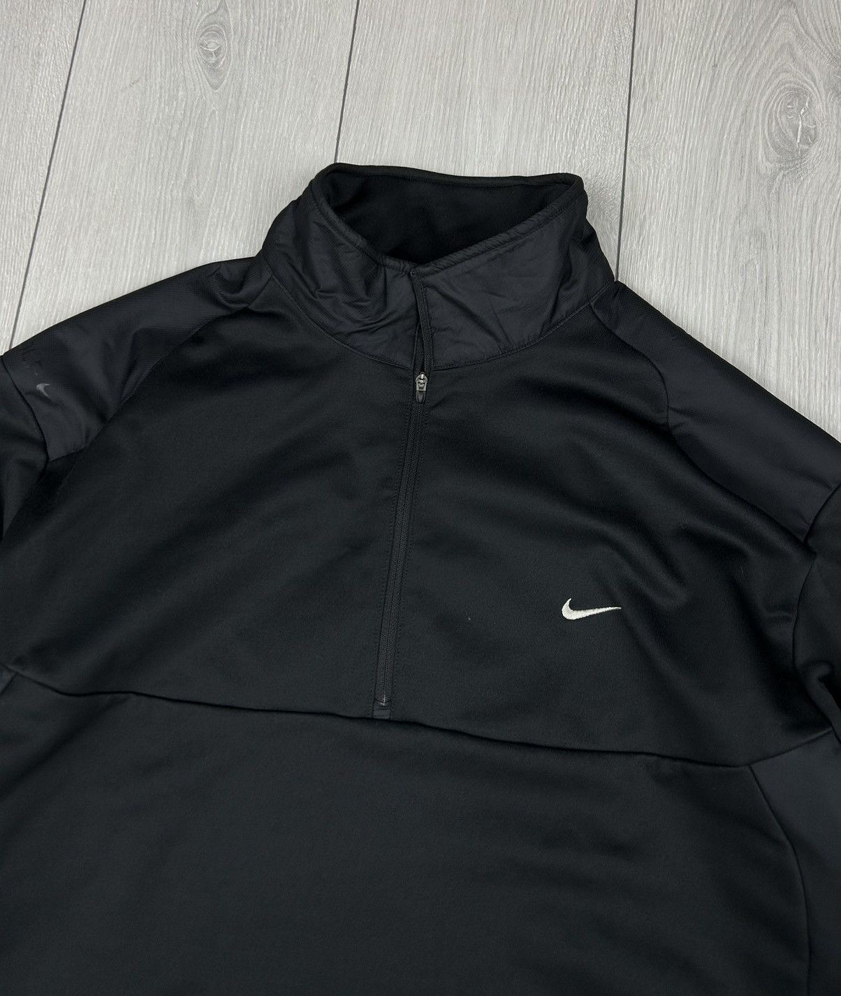 Nike × Vintage Nike Vintage Drill Anorak Black Jacket Size XL Size US XL / EU 56 / 4 - 4 Thumbnail