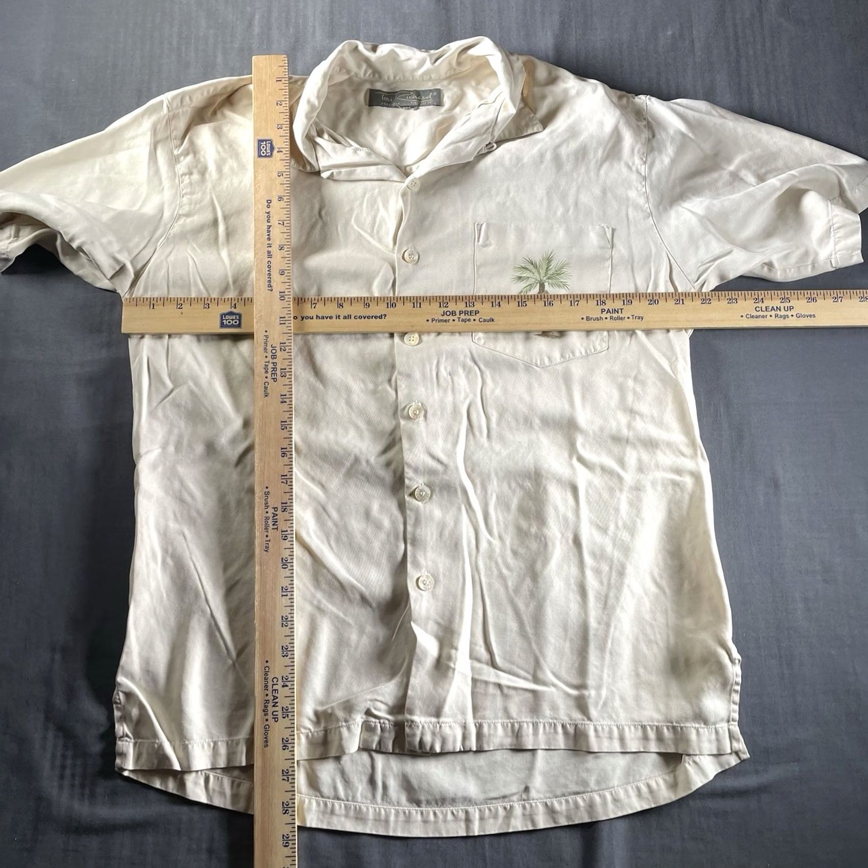 Tori Richard Tori Richard Shirt Mens L Embroidered Monkey Bar Pineapple Vacation Silk Size US L / EU 52-54 / 3 - 7 Thumbnail