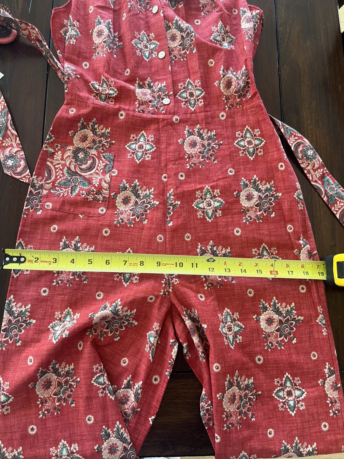 RRL Ralph Lauren *NWT RRL Double RL Ralph Lauren Floral-Print Cotton Jumpsuit Size 27" / US 4 / IT 40 - 5 Thumbnail
