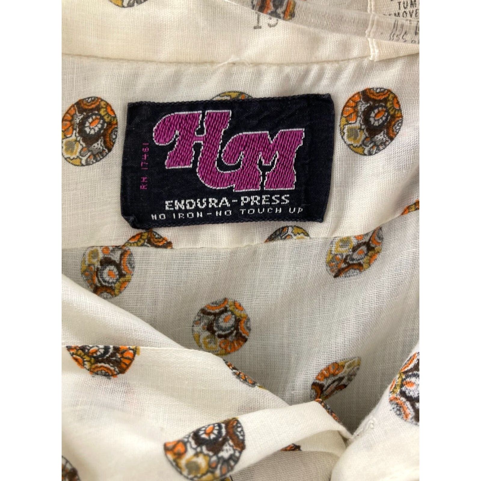 H&M VINTAGE H&M Shirt Mens L Button-Up Short Sleeve USA Made Black 80s 90s Argyle/Diamond Size US L / EU 52-54 / 3 - 7 Thumbnail
