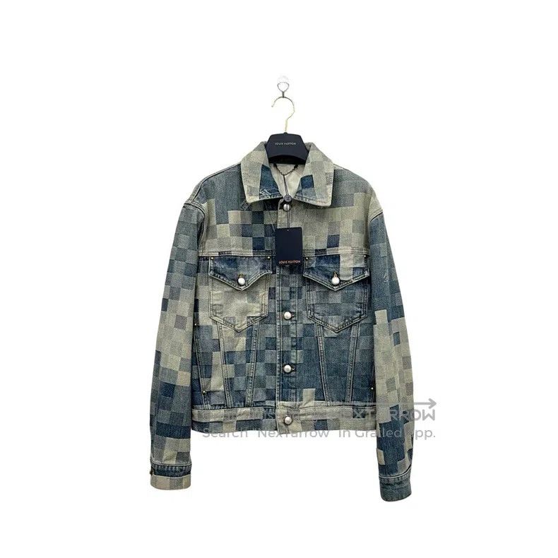 Louis Vuitton Louis Vuitton Mosaic effect printed denim jacket Size US S / EU 44-46 / 1 - 2 Thumbnail
