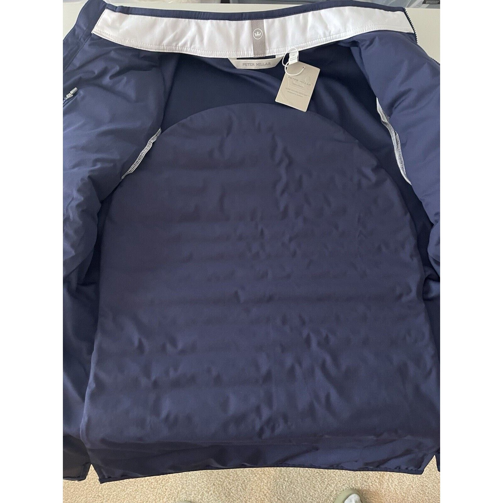 Peter Millar PETER MILLAR Women’s Navy Floral Hybrid Golf Jacket Medium Size M / US 6-8 / IT 42-44 - 13 Thumbnail