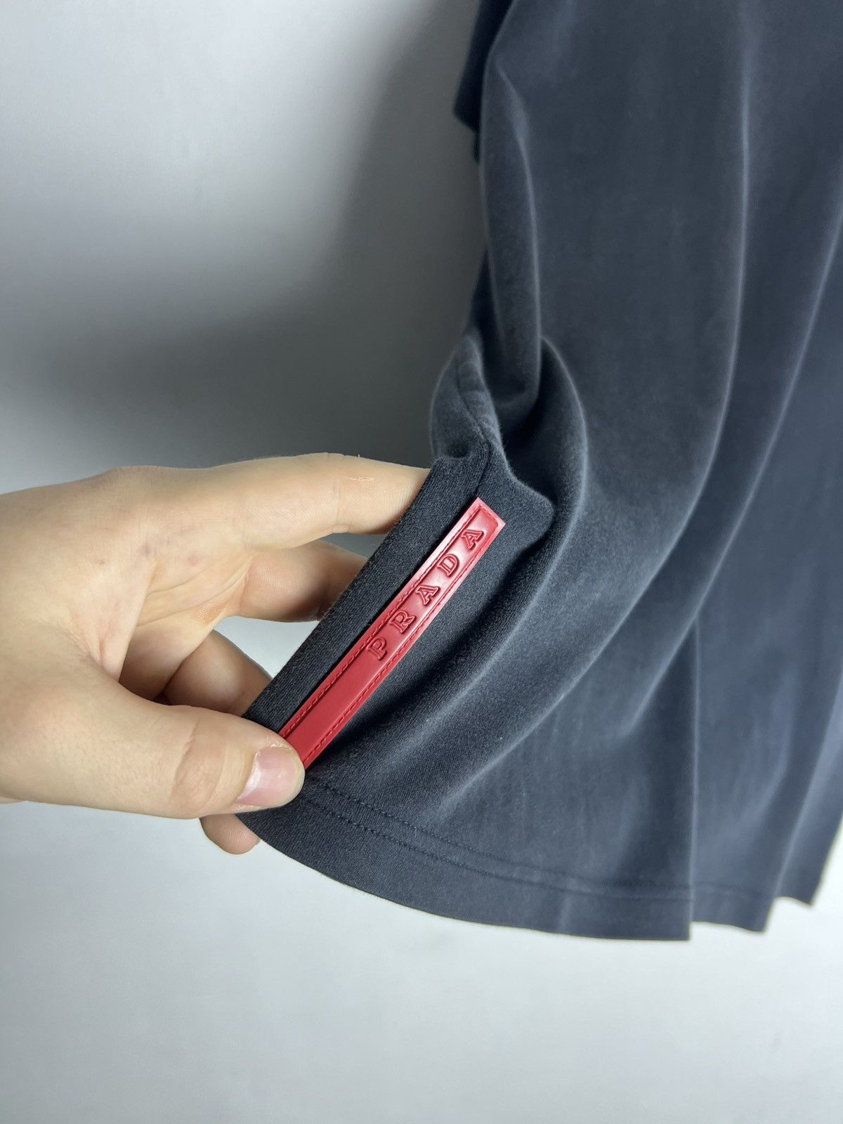 Prada Prada Polo Red Tab T Shirt Size US L / EU 52-54 / 3 - 2 Thumbnail