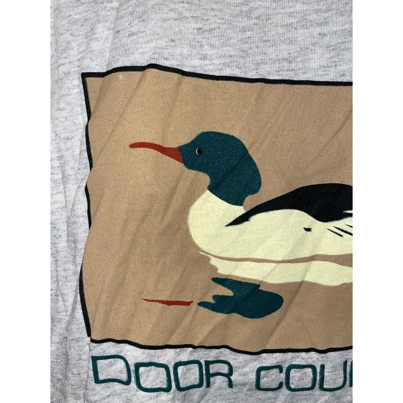 Jerzees Vintage Malllard Duck Shirt Door County Test Print Tee 80s M Size US M / EU 48-50 / 2 - 3 Thumbnail