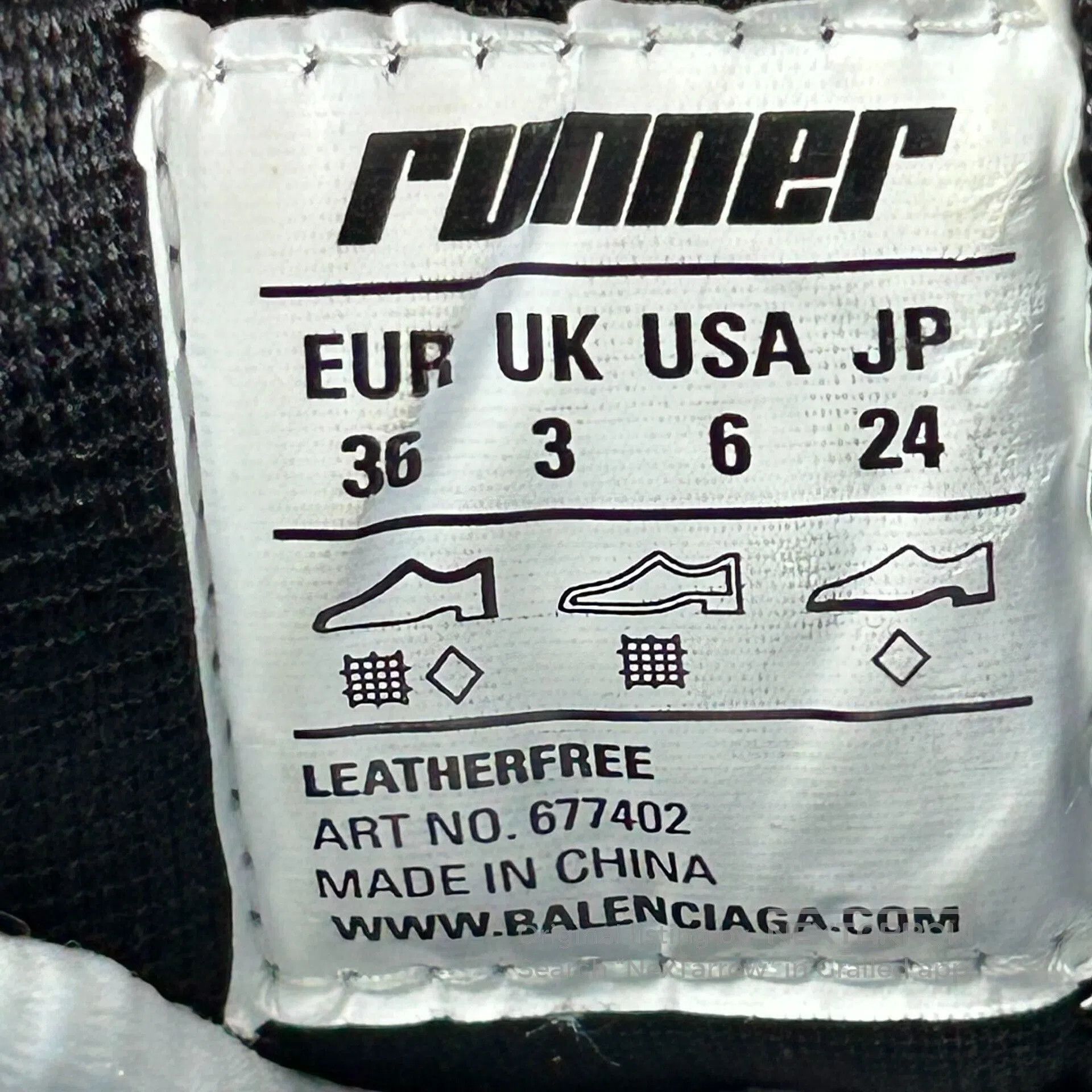 Balenciaga balenciaga runner sports shoes in blue and white. Size US 5.5 / EU 38 - 7 Thumbnail