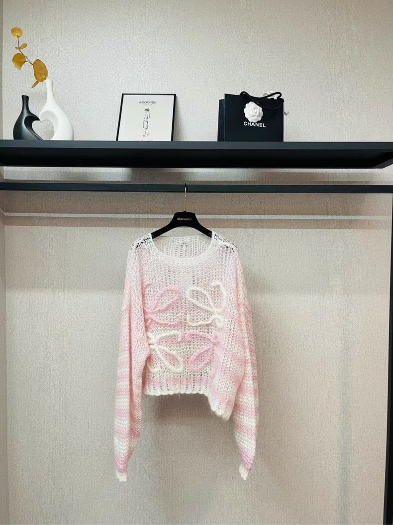 Loewe Loewe Pink Hollow-out Sweater M - dmc Size US M / EU 48-50 / 2 - 1 Thumbnail
