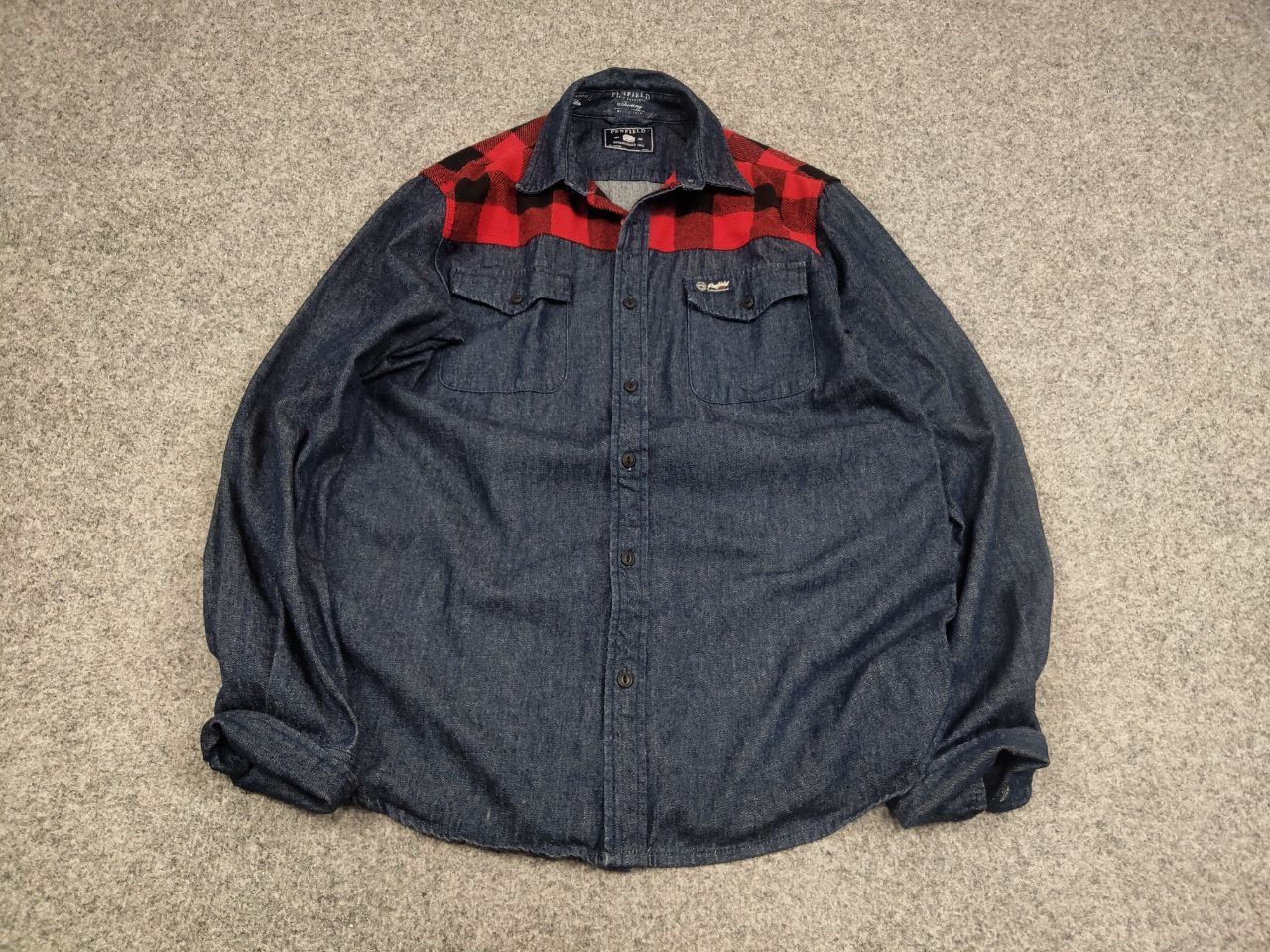 Penfield Penfield Hudson laundry Denim Check shirt USA Style Size US S / EU 44-46 / 1 - 2 Thumbnail