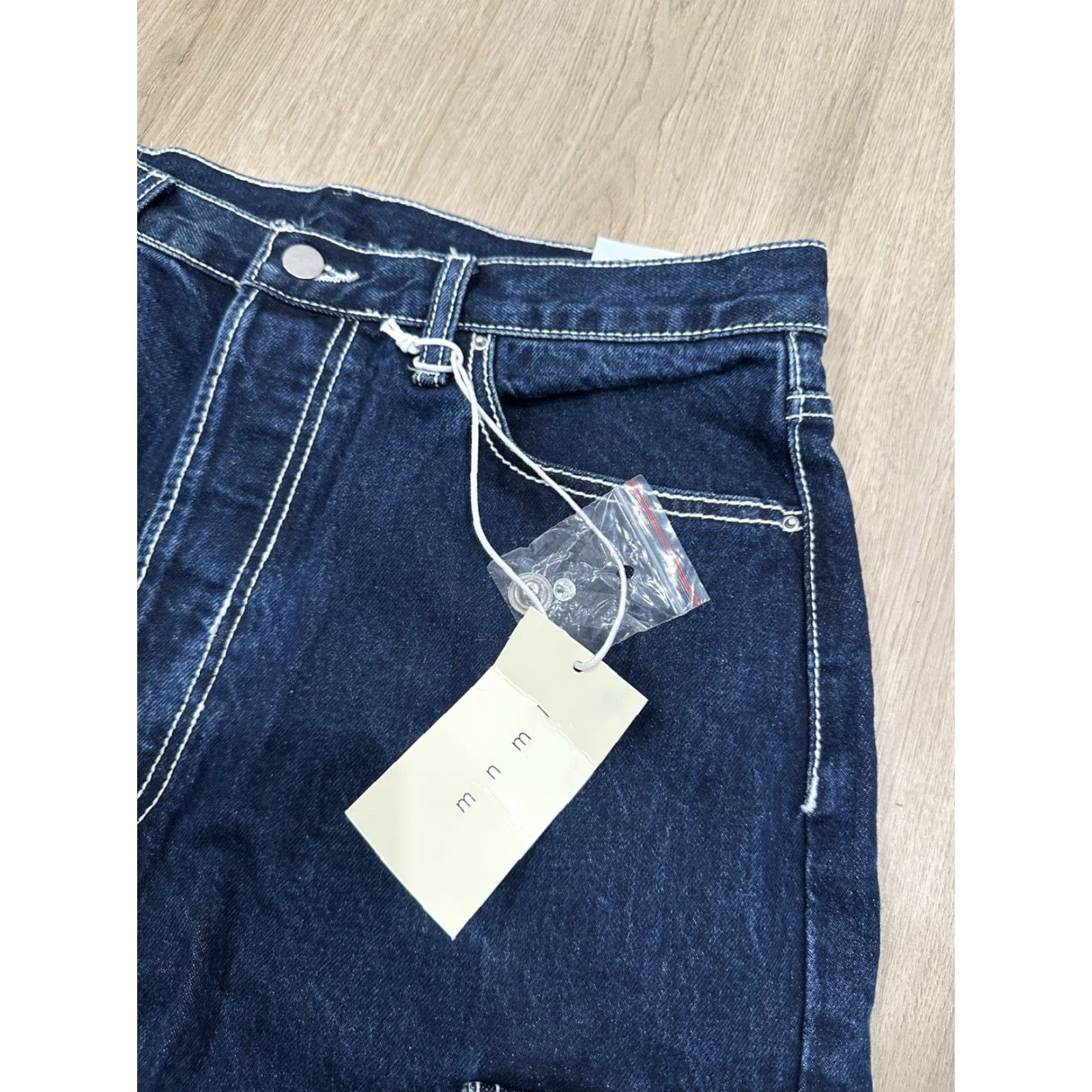 MNML mnml Jeans Men Wide-Leg Denim 34x33 Blue NWT Baggy Rave Fit Cargo Regular 100% Cotton Mens Jeans Size US 34 / EU 50 - 4 Thumbnail