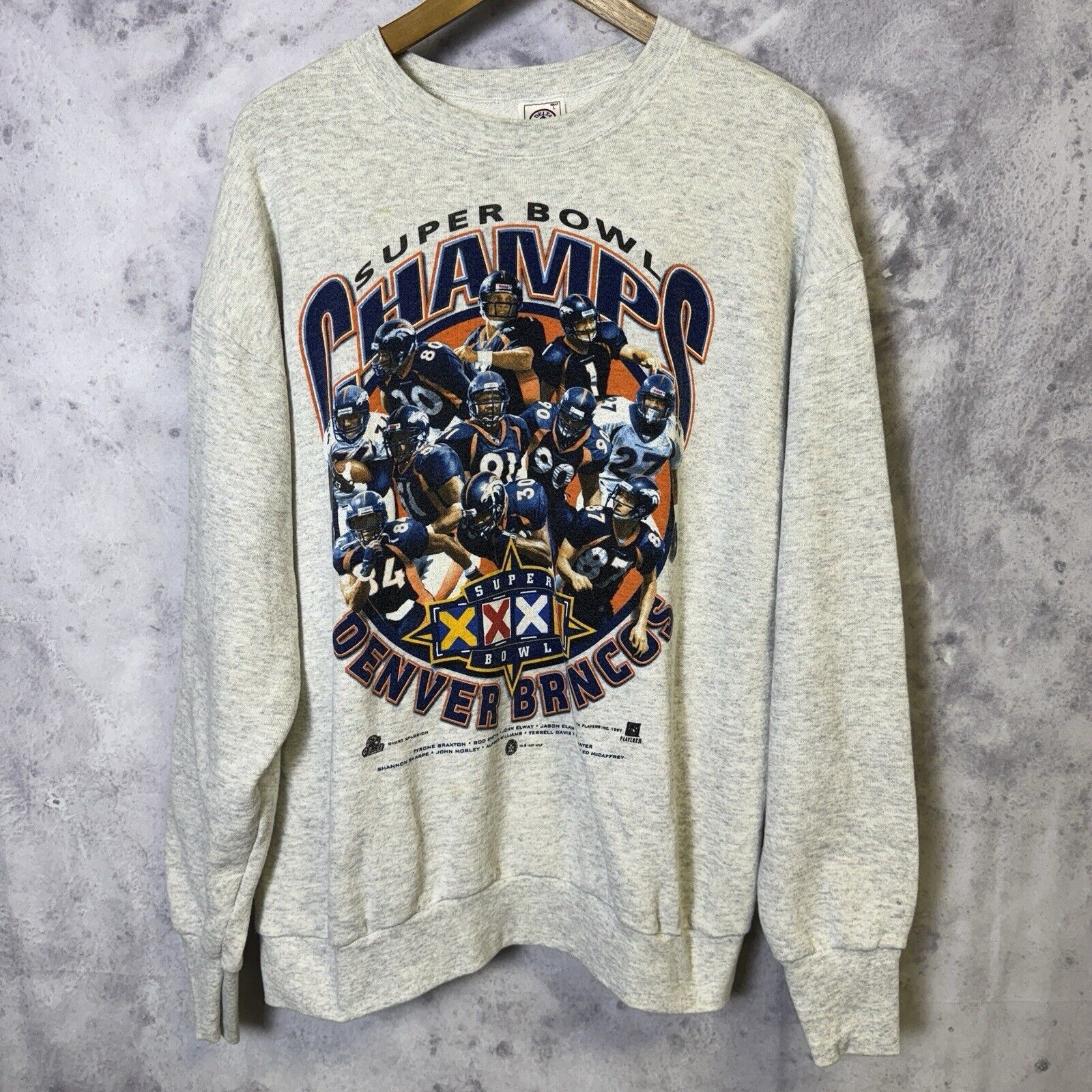 NFL Vintage 90s Denver Broncos Superbowl Champions Sweatshirt L Size US L / EU 52-54 / 3 - 1 Thumbnail