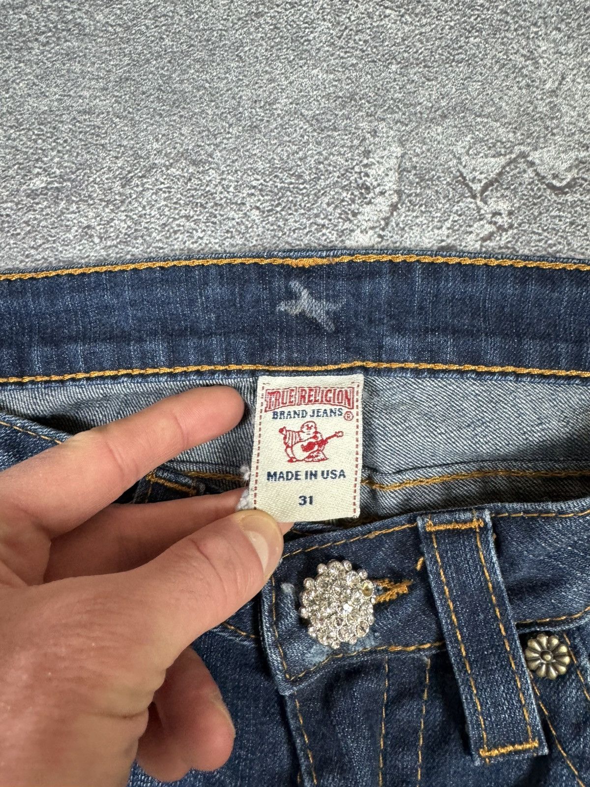 True Religion True Religion Denim Jeans Faded Size 31 Streetwear Size US 31 - 3 Thumbnail