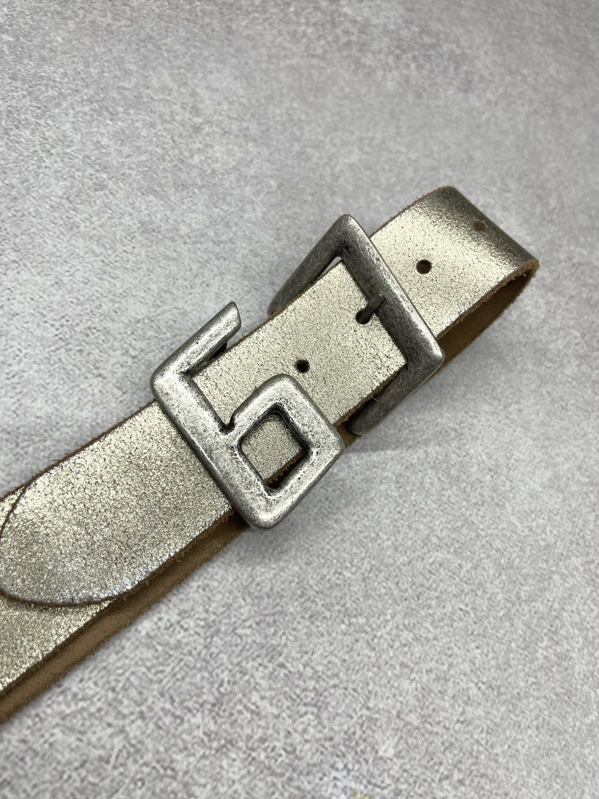 Miss Sixty Vintage Miss Sixty Leather Belt Bronze Metal Big Logo Italy Size ONE SIZE - 4 Thumbnail