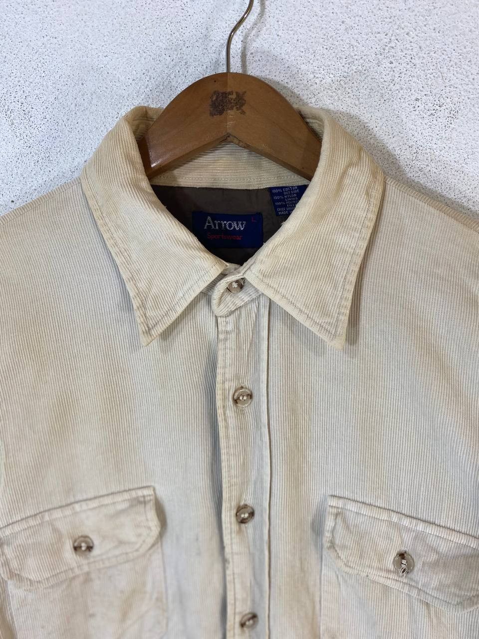Arrow arrow corduroy jacket quilted lining Size US L / EU 52-54 / 3 - 2 Thumbnail