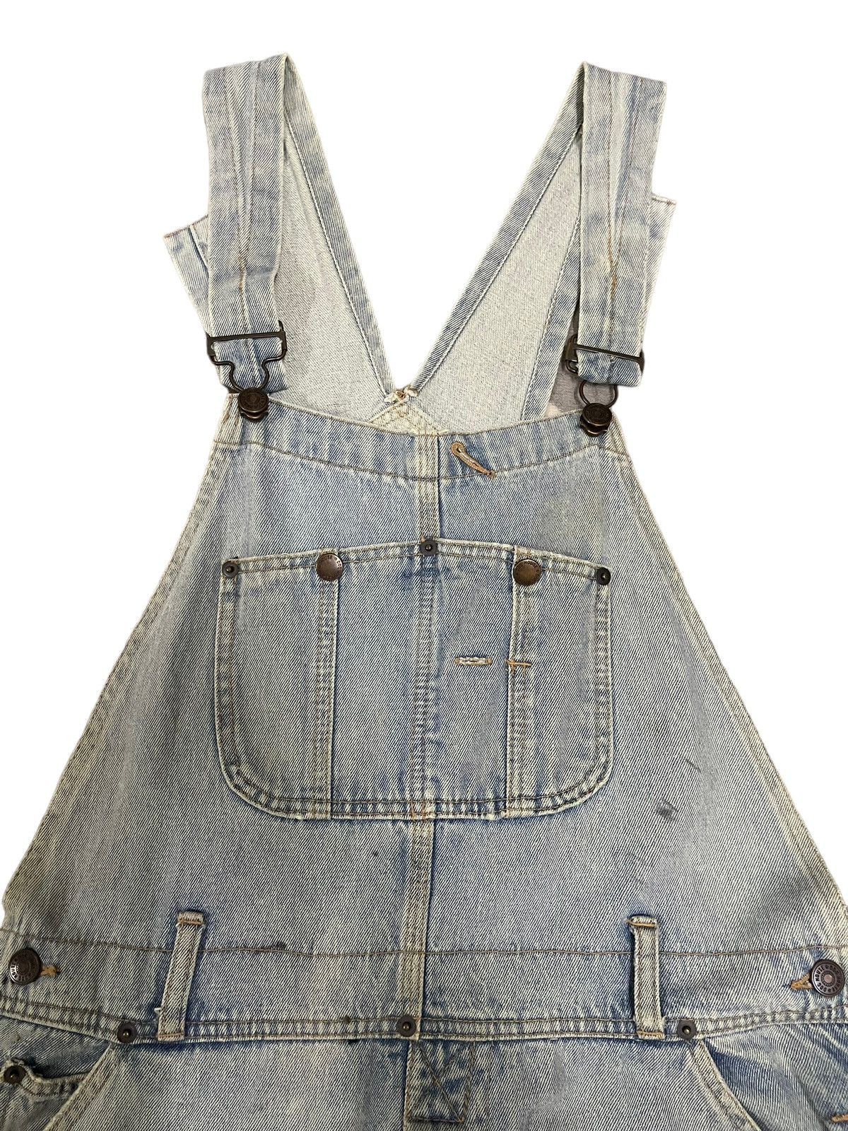 Carhartt Vintage Japanese Brand Blue Wash Style Denim Overalls Size US 33 - 3 Thumbnail