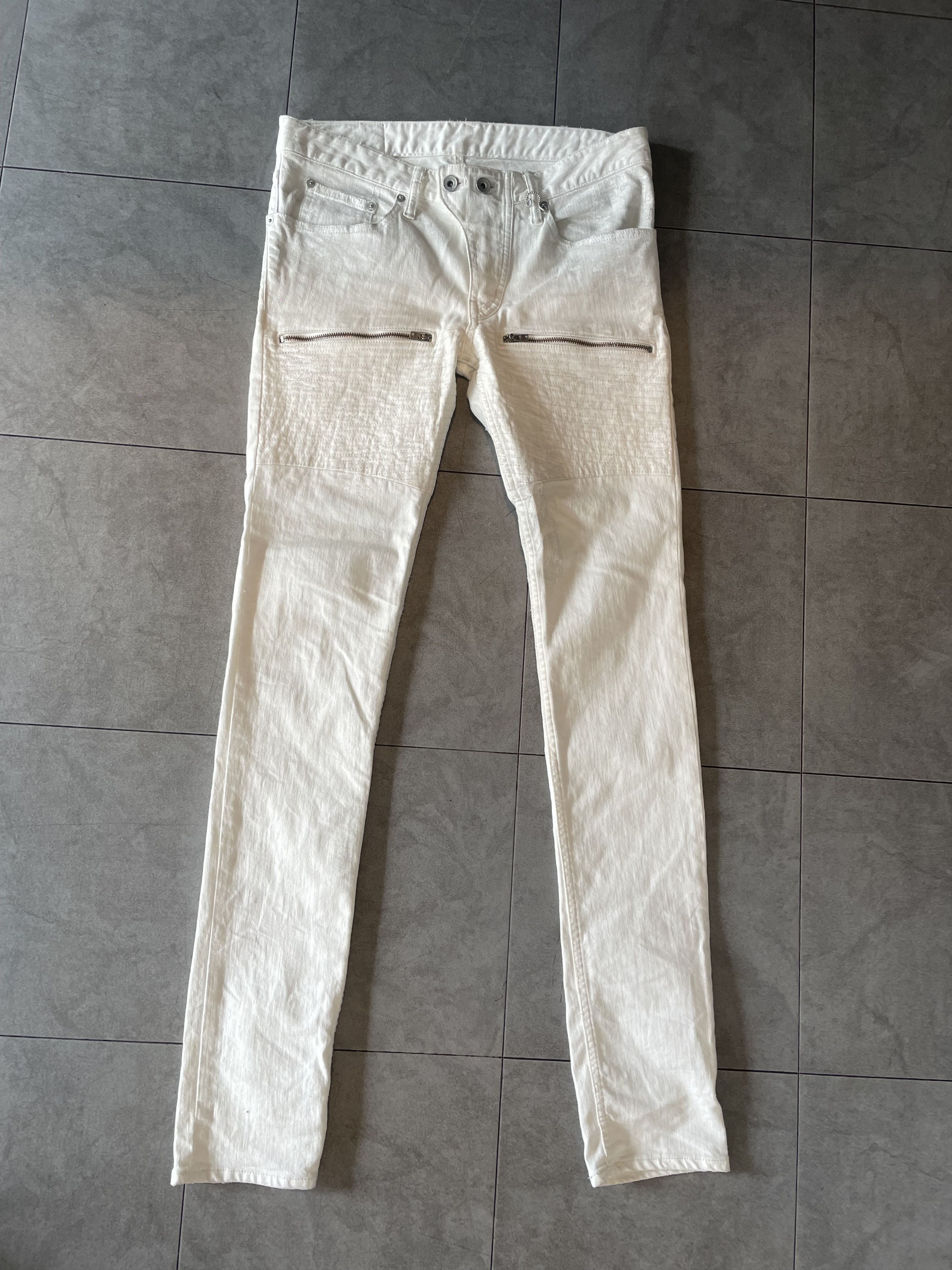Le Grande Bleu (L.G.B.) LGB Paint-splattered double-zip denim Size US 29 - 1 Thumbnail
