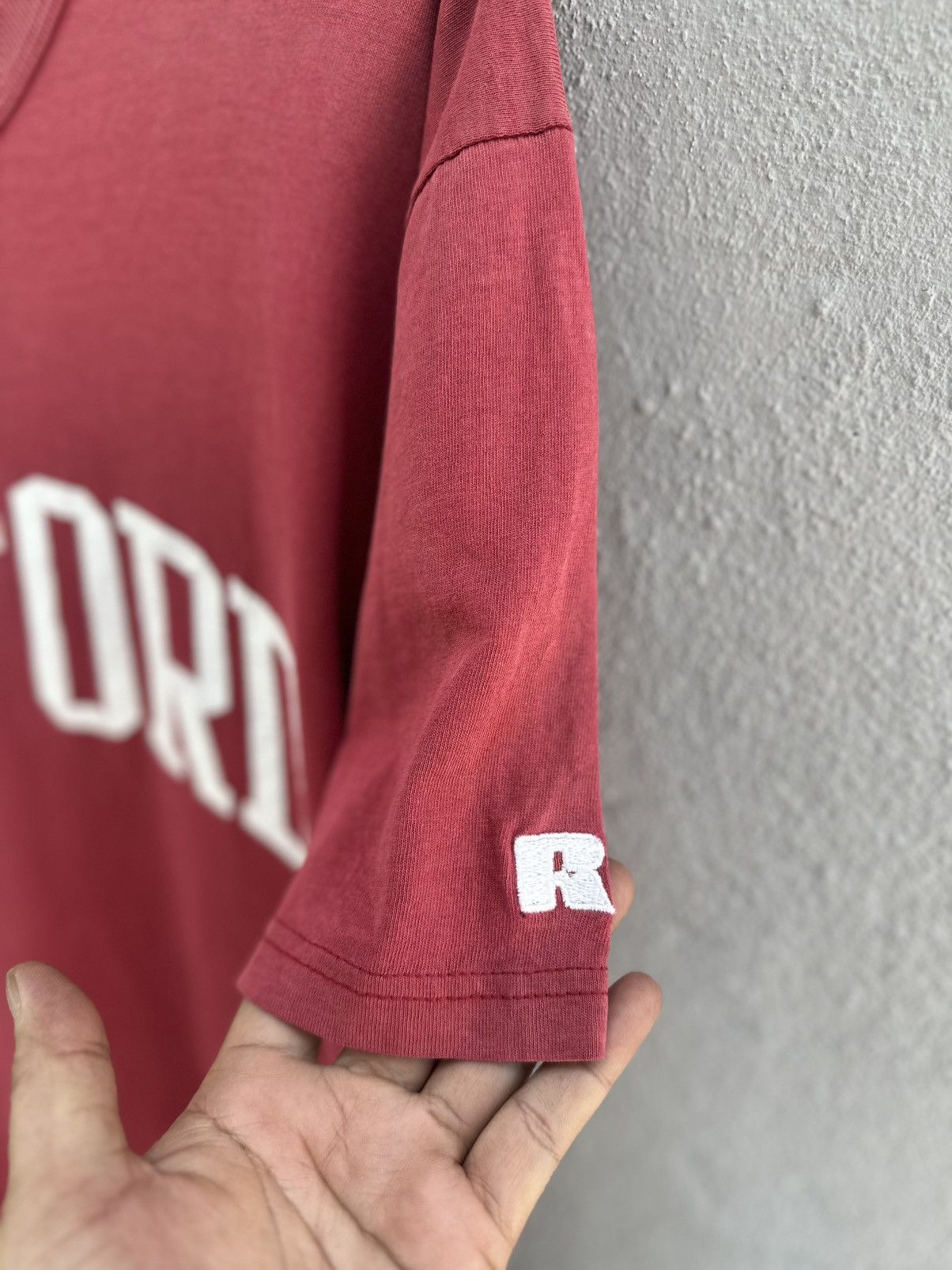 Russell Athletic Thrashed Vintage Stanford Russell Grunge Faded Tee Size US L / EU 52-54 / 3 - 3 Thumbnail