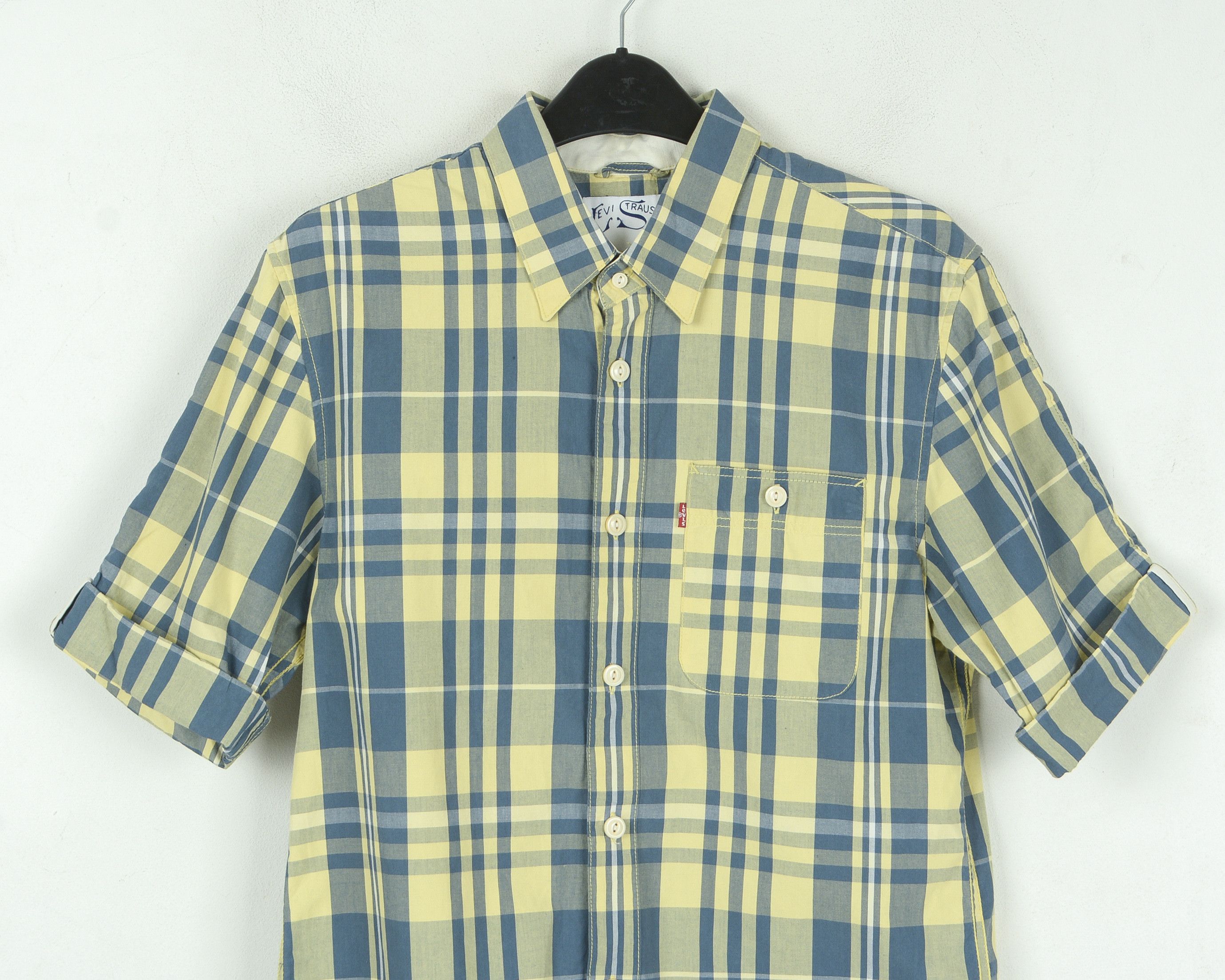 Levi's Casual T Shirt Check Plaid Cotton Short Sleeve Button Up Size US S / EU 44-46 / 1 - 2 Thumbnail