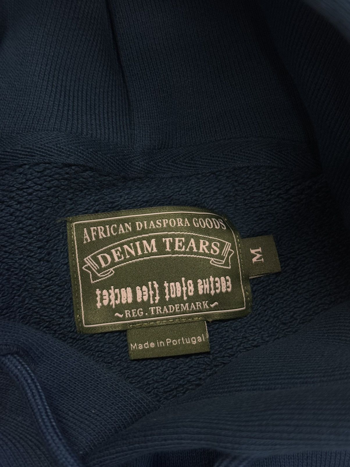 Cactus Plant Flea Market × DENIM TEARS Denim Tears CPFM Blue Cotton Wreath Hoodie (M) (NEW) Size US M / EU 48-50 / 2 - 6 Thumbnail