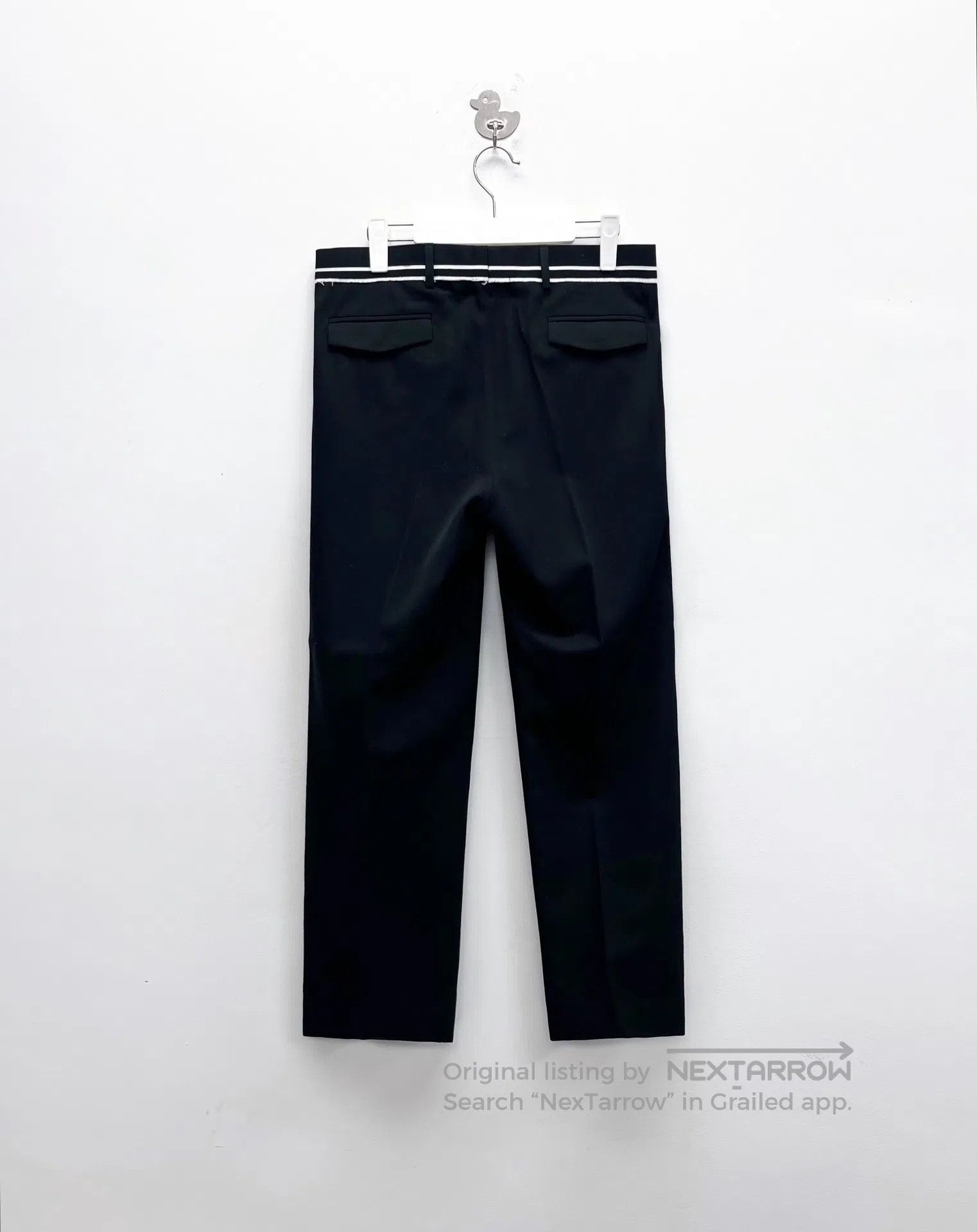 Dior Dior Sweatpants with small fringed striped silk wool blend Size US 34 / EU 50 - 2 Thumbnail