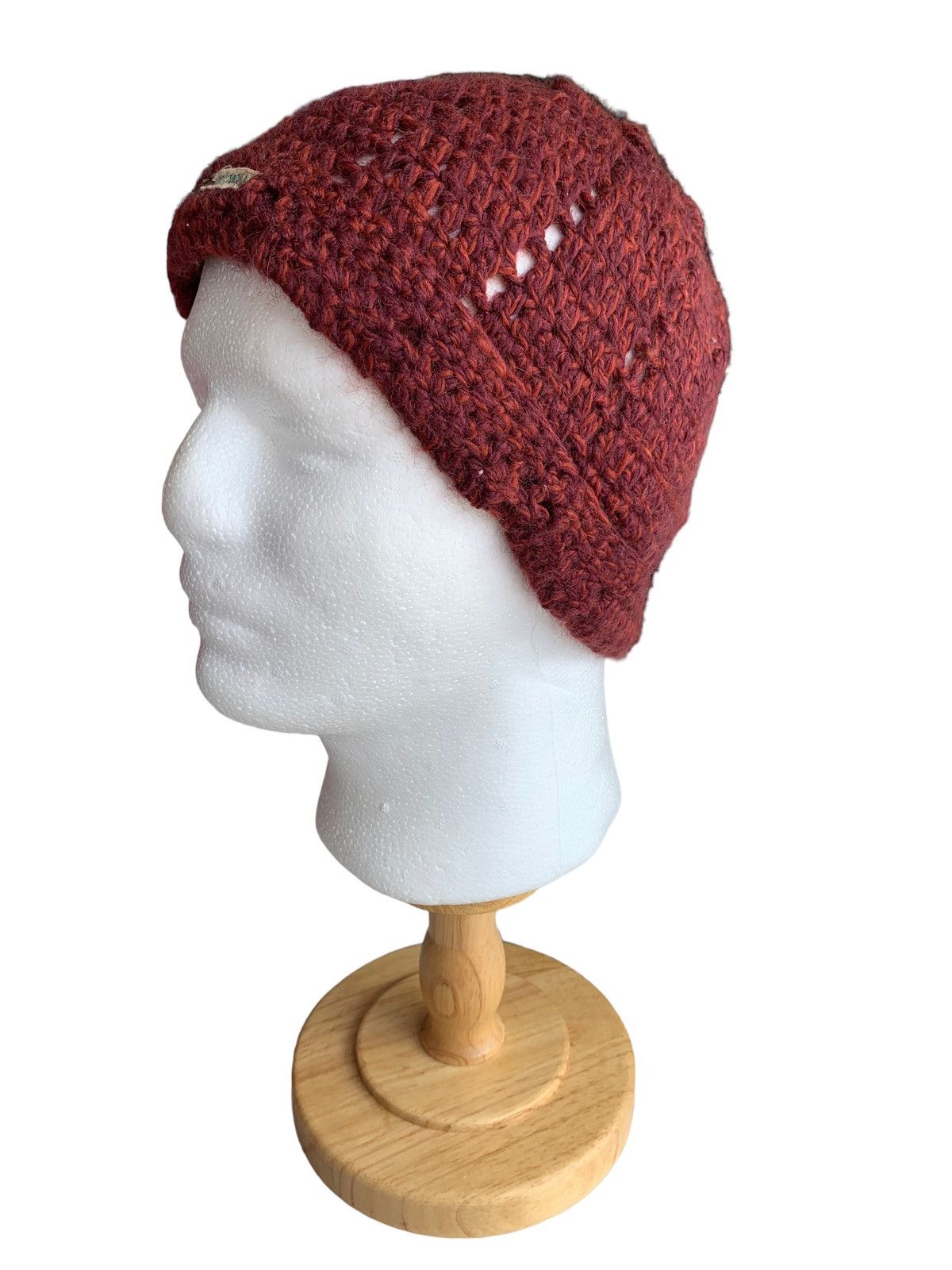 14th Addiction × Japanese Brand Japanese Style Wool Knitted Crochet Beanie Hat Size ONE SIZE - 3 Thumbnail