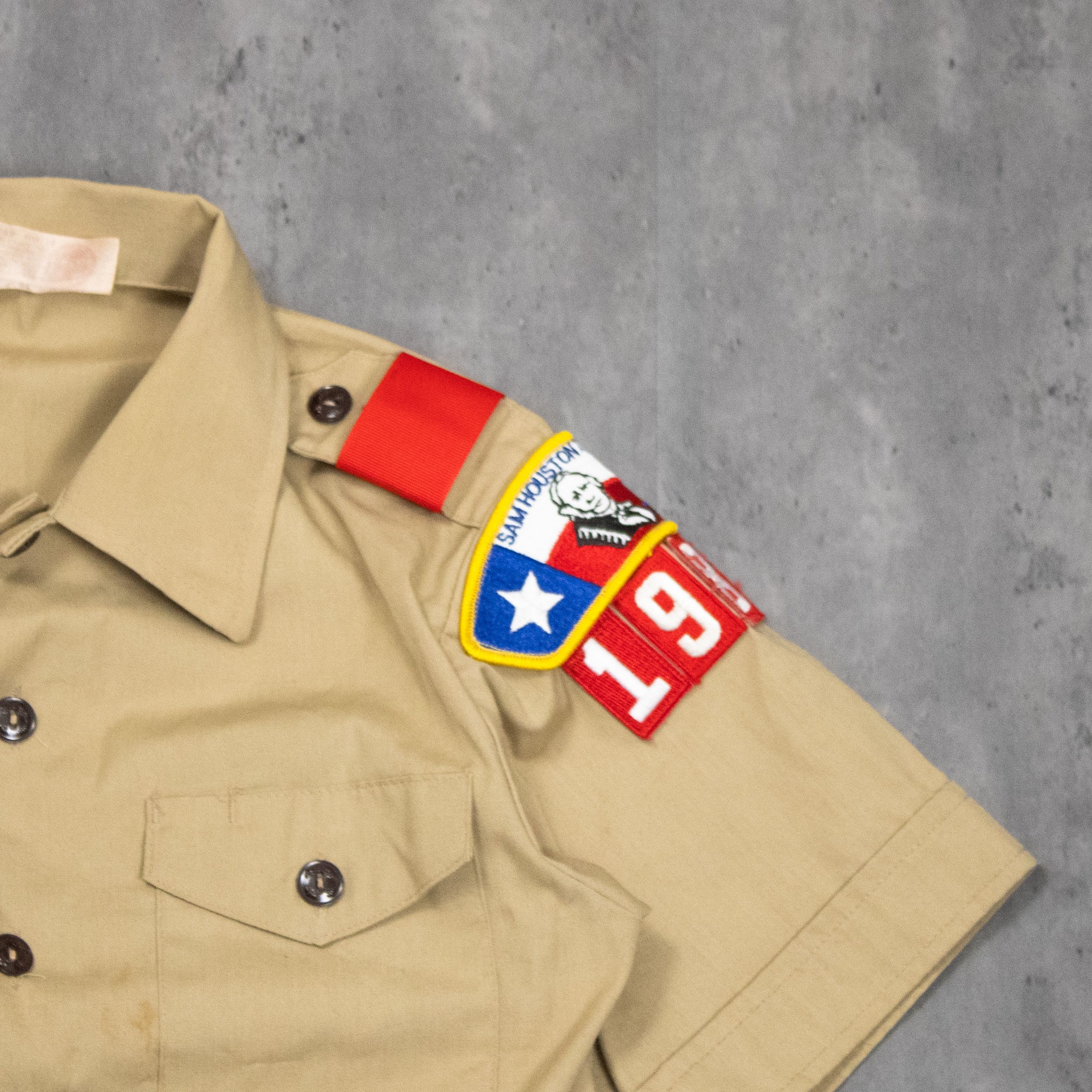 Vintage Vintage 80's Boy Scouts Of America Brown Short Sleeve Shirt Size US XS / EU 42 / 0 - 7 Thumbnail