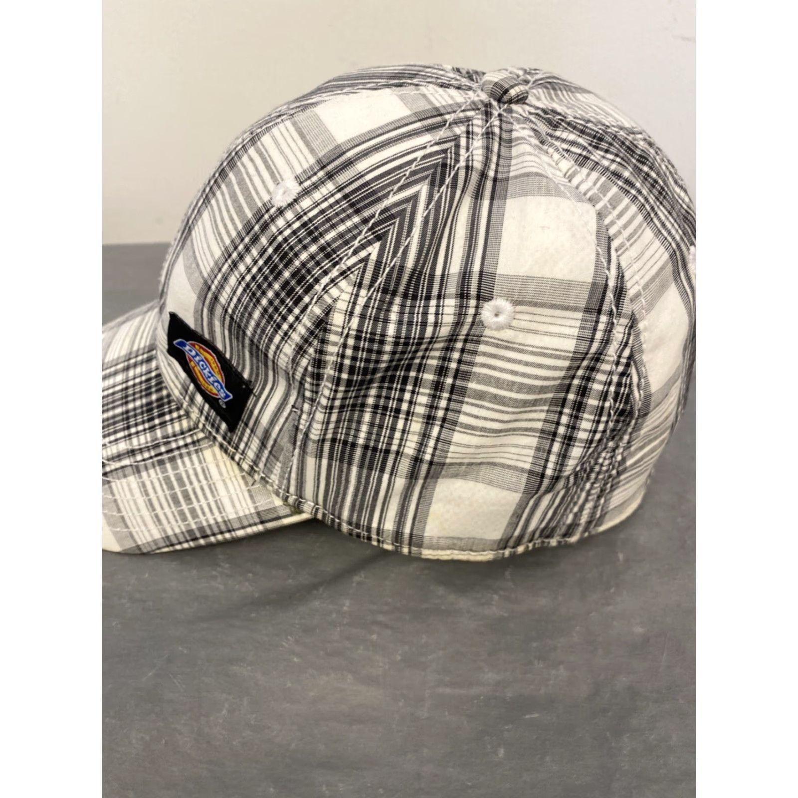 Dickies Dickies Baseball Cap Mens Multicolor Plaid One Size Curved Brim Logo Adjustable Cotton Canvas Cap Mens Size ONE SIZE - 5 Thumbnail
