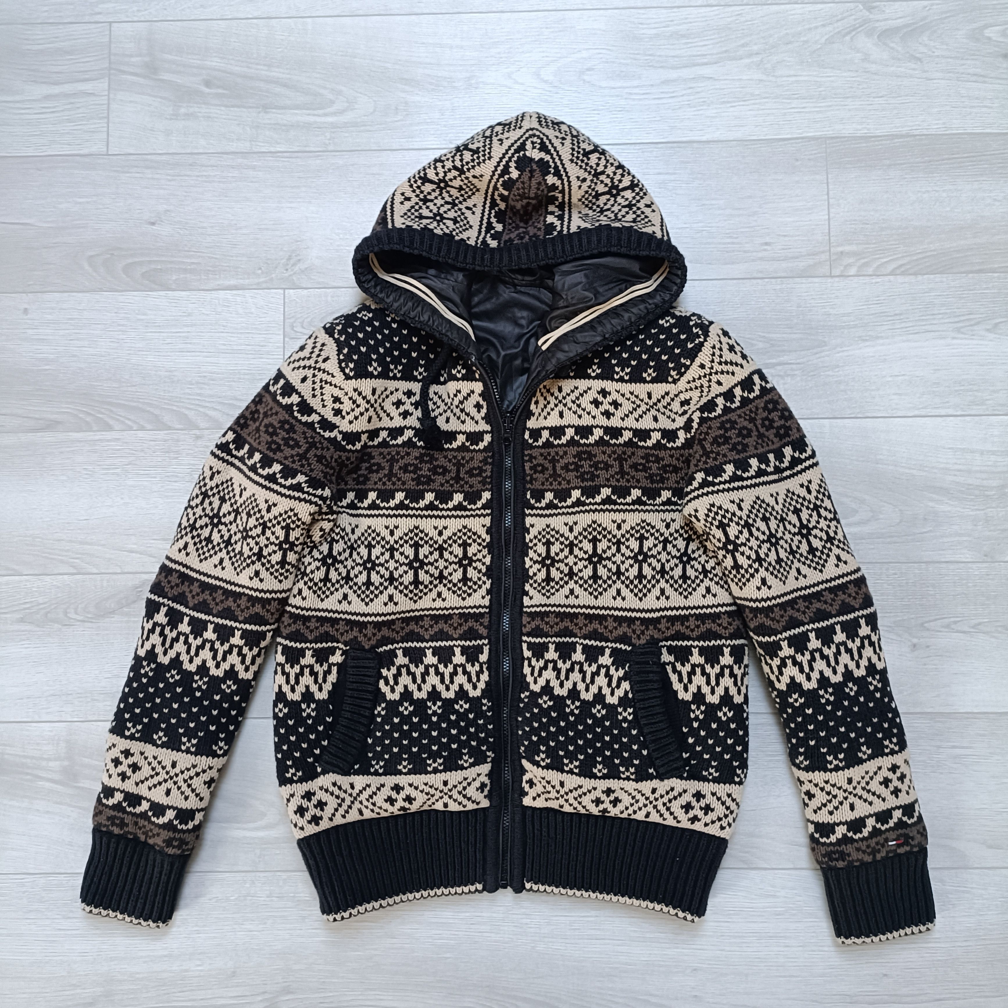 Tommy Hilfiger Men's Reversible Cotton Hooded Full Zip Jacket ! Size US S / EU 44-46 / 1 - 3 Thumbnail